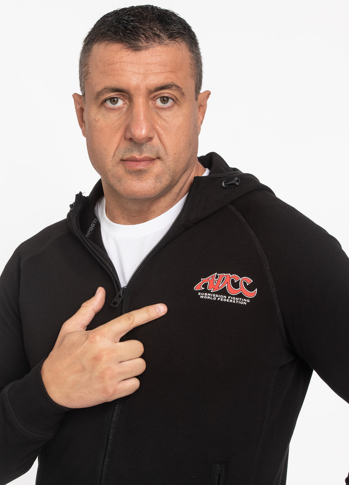 ADCC Black Hooded Zip