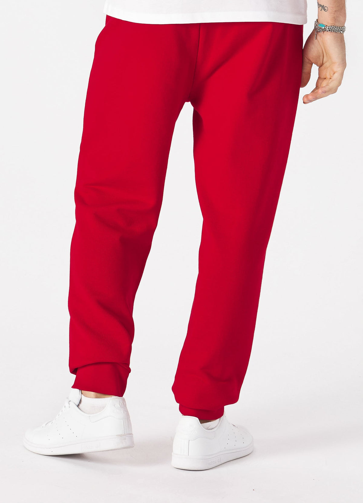 TERRY NEW LOGO Red Track Pants.