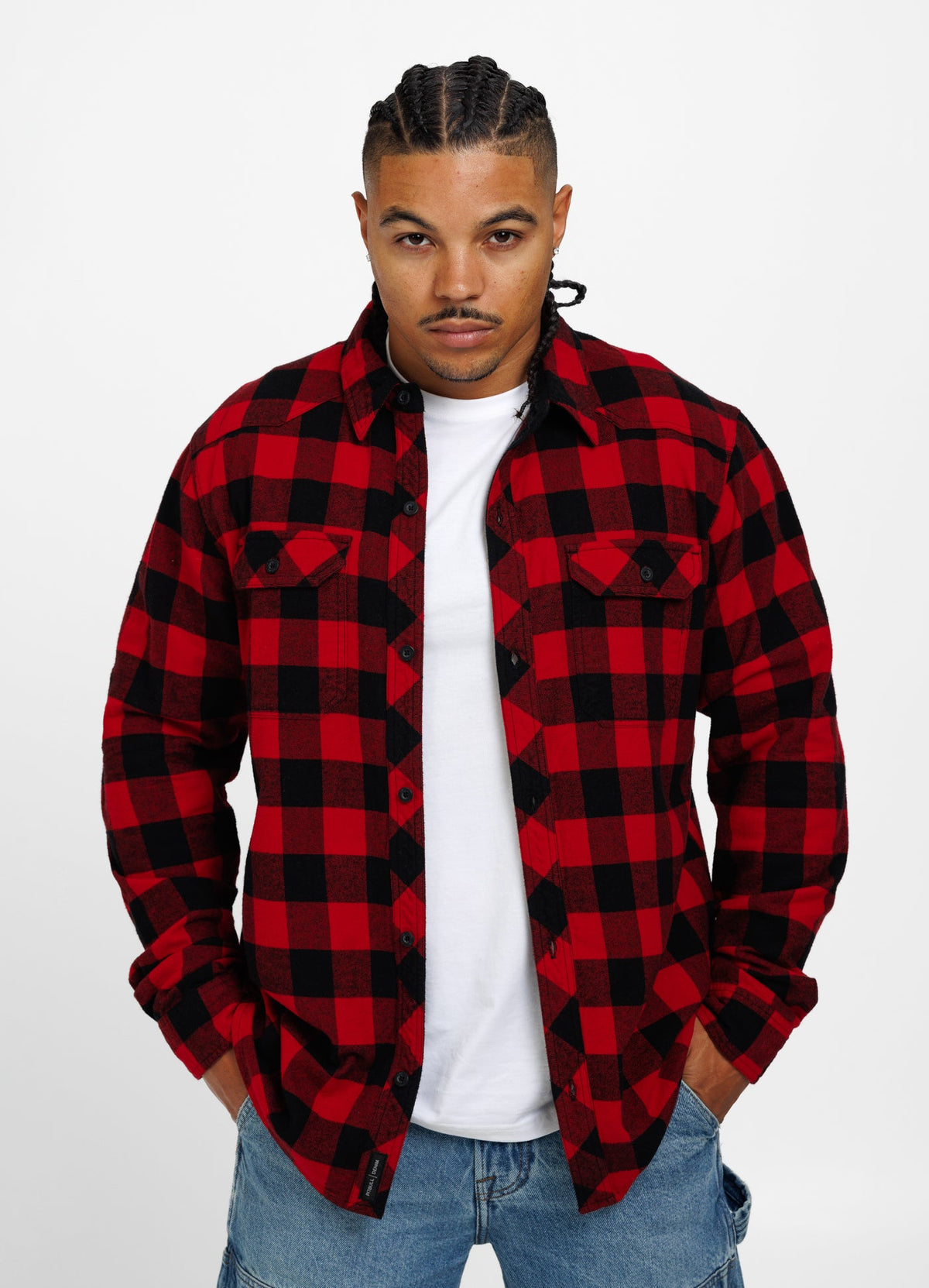 Mitchell - Red/Black Flannel Shirt