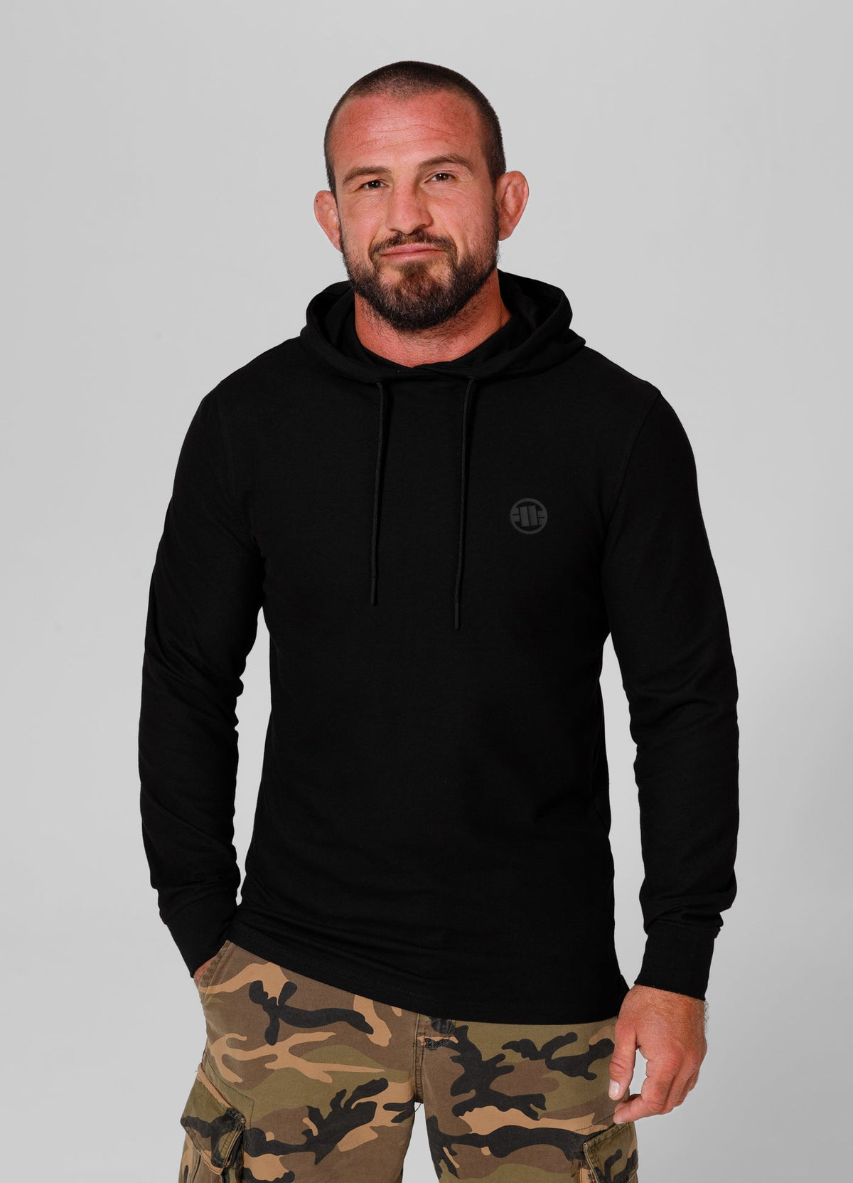 Rockey Pique Hoodie - Black