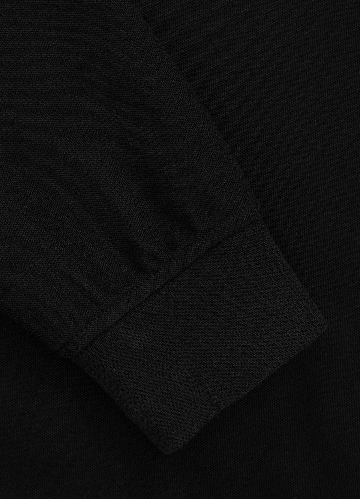 Rockey Pique Hoodie - Black