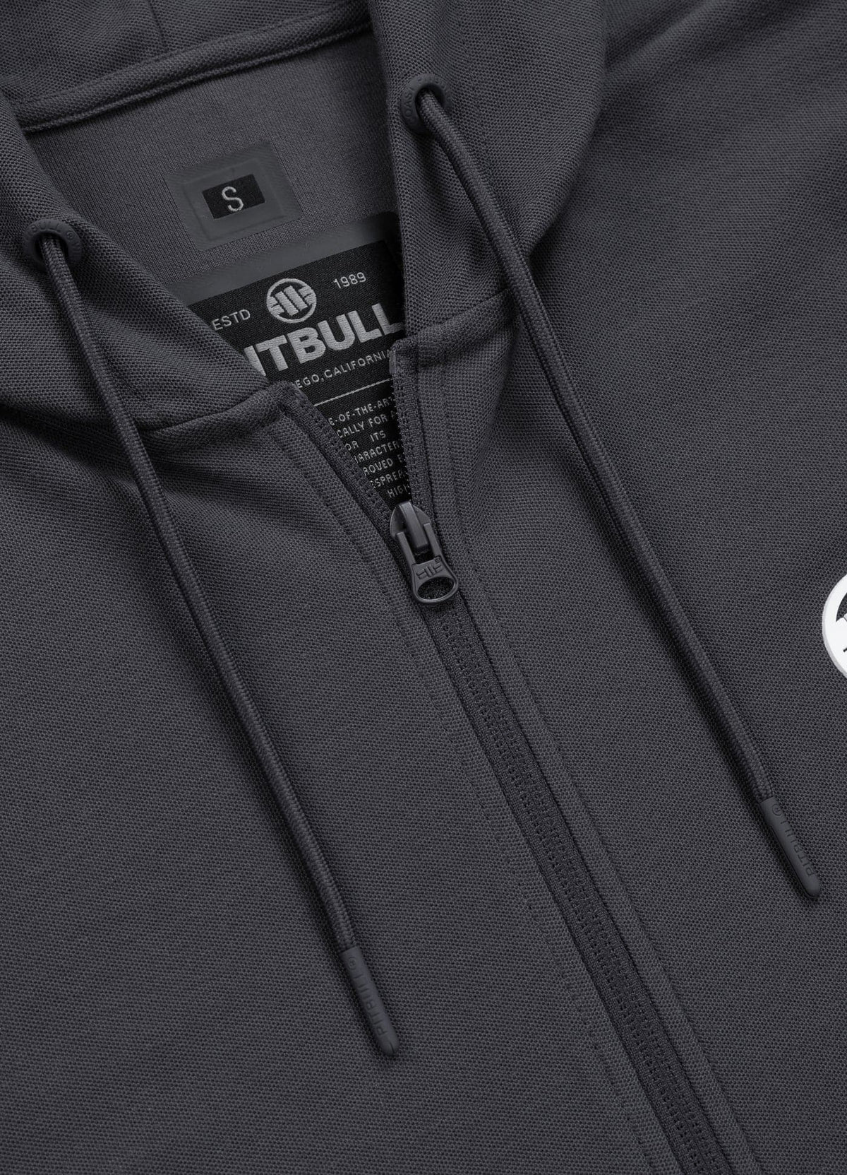 Zip Hoodie Pique Rockey - Graphite