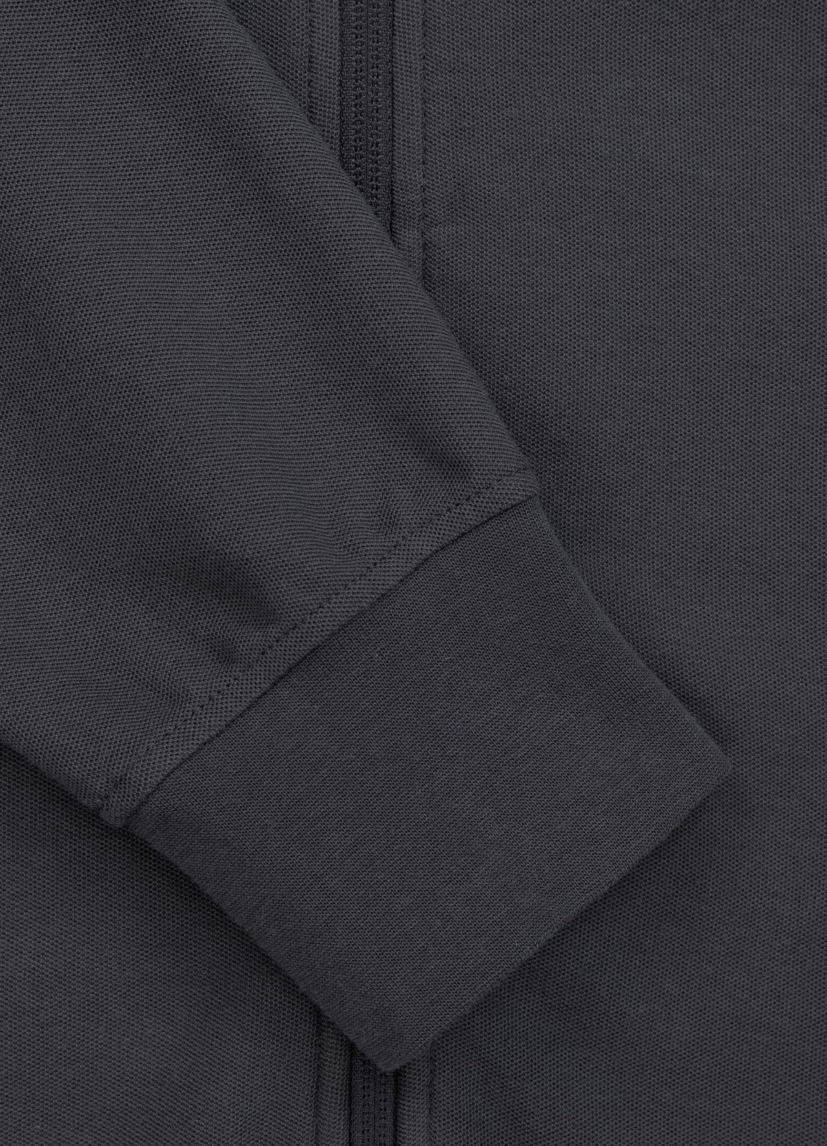 Zip Hoodie Pique Rockey - Graphite