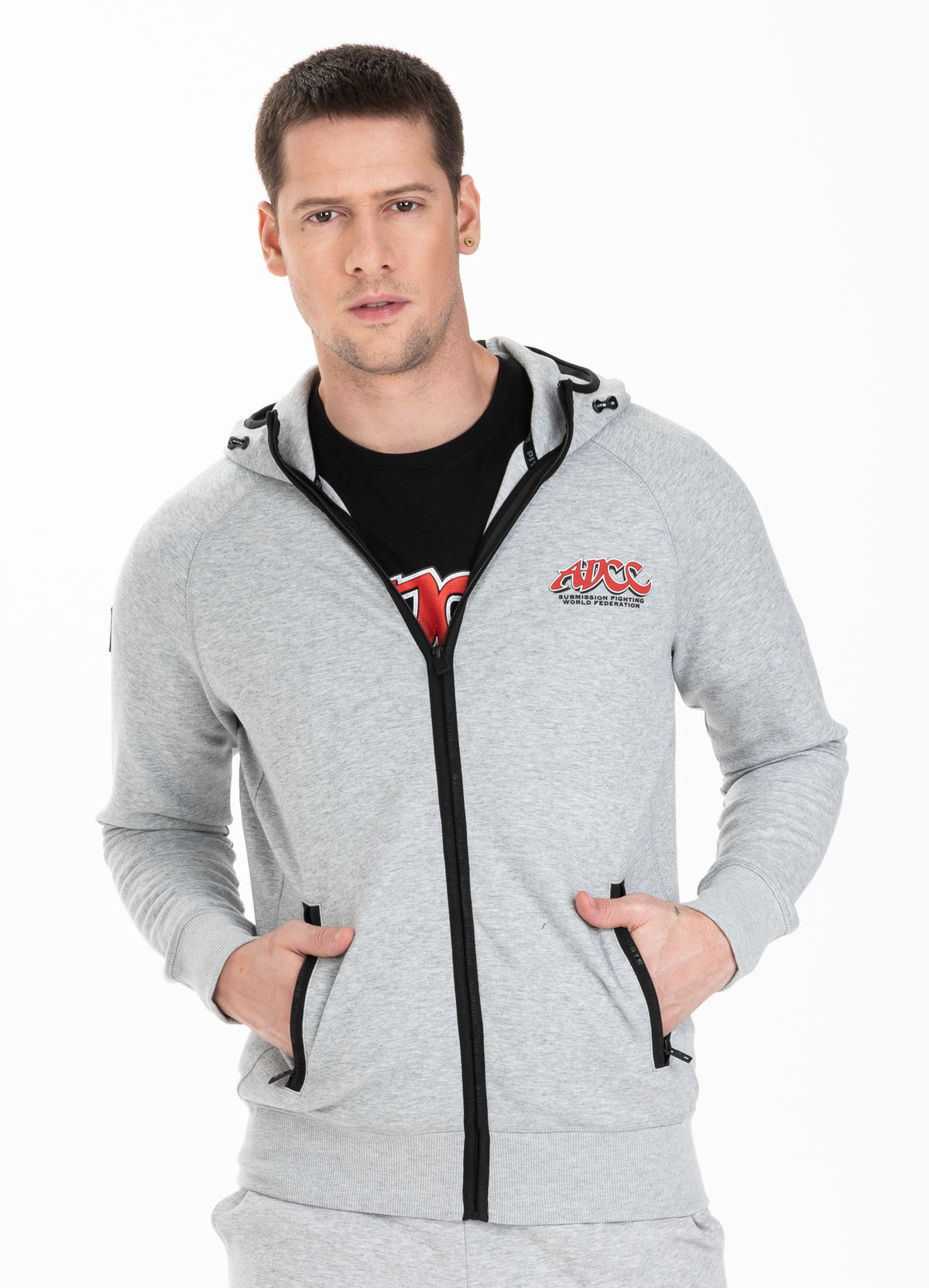 ADCC Grey Hooded Zip