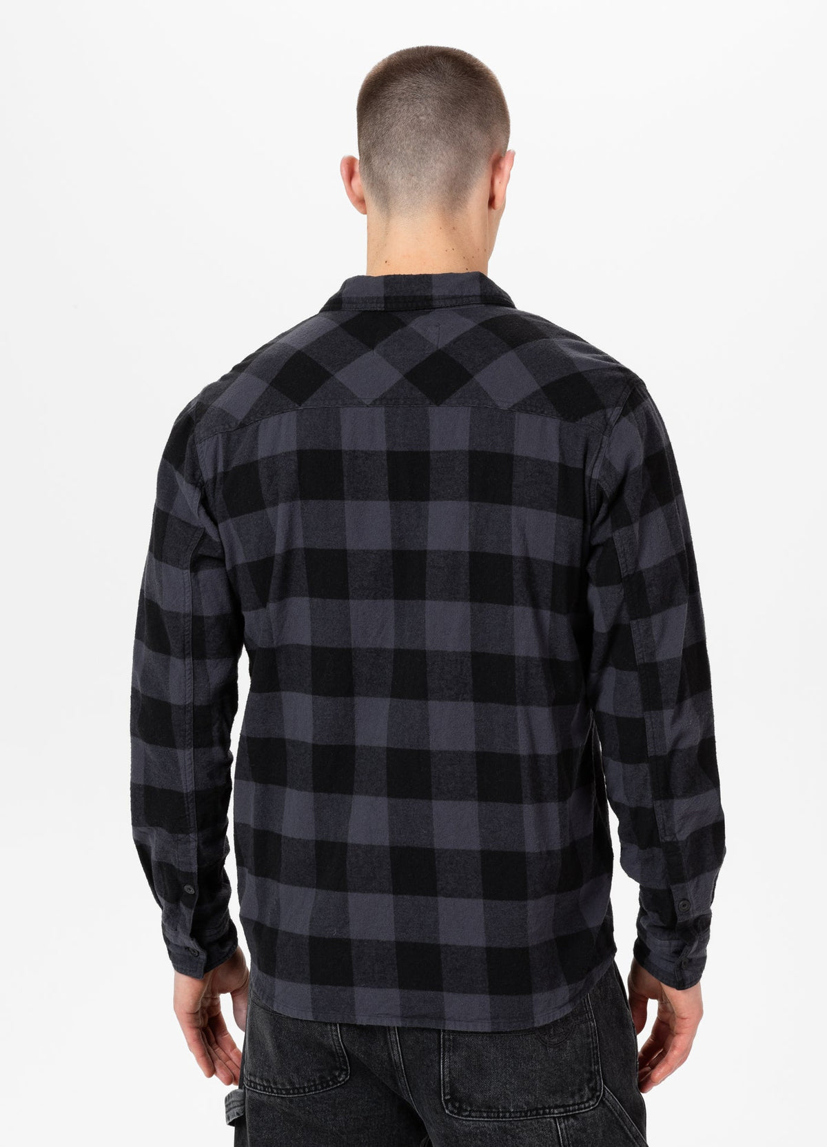 Mitchell - Gray/Black Flannel Shirt