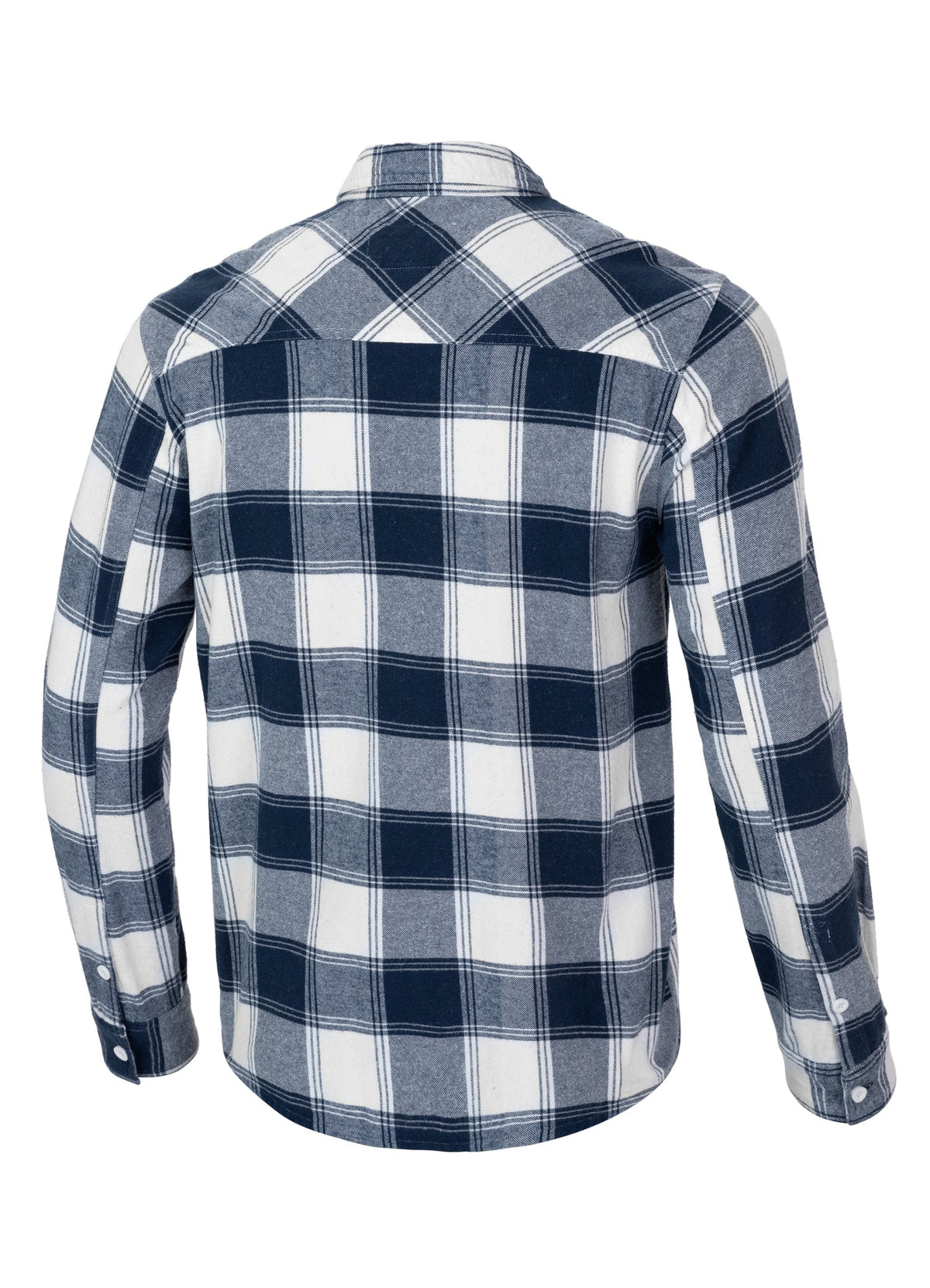 Mitchell - Dark Navy/White Flannel Shirt