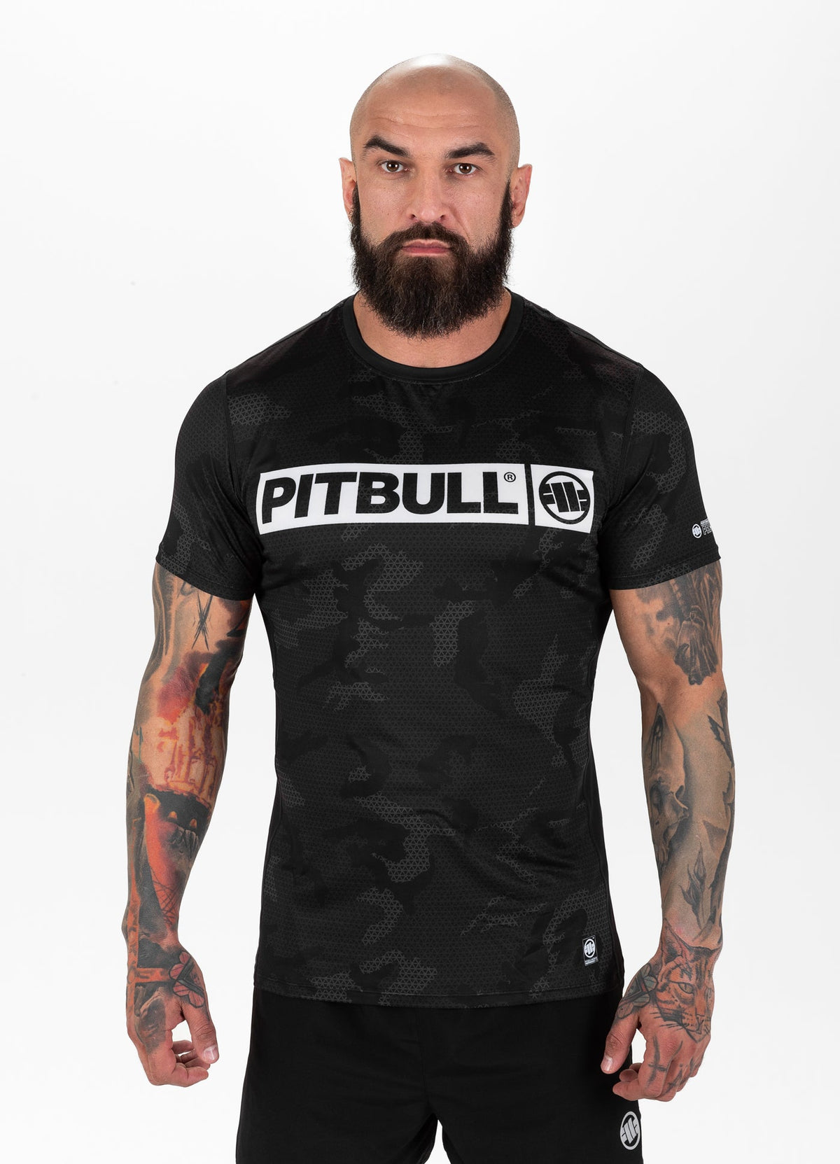 Net Camo Hilltop II - All Black Camo Mesh T-Shirt