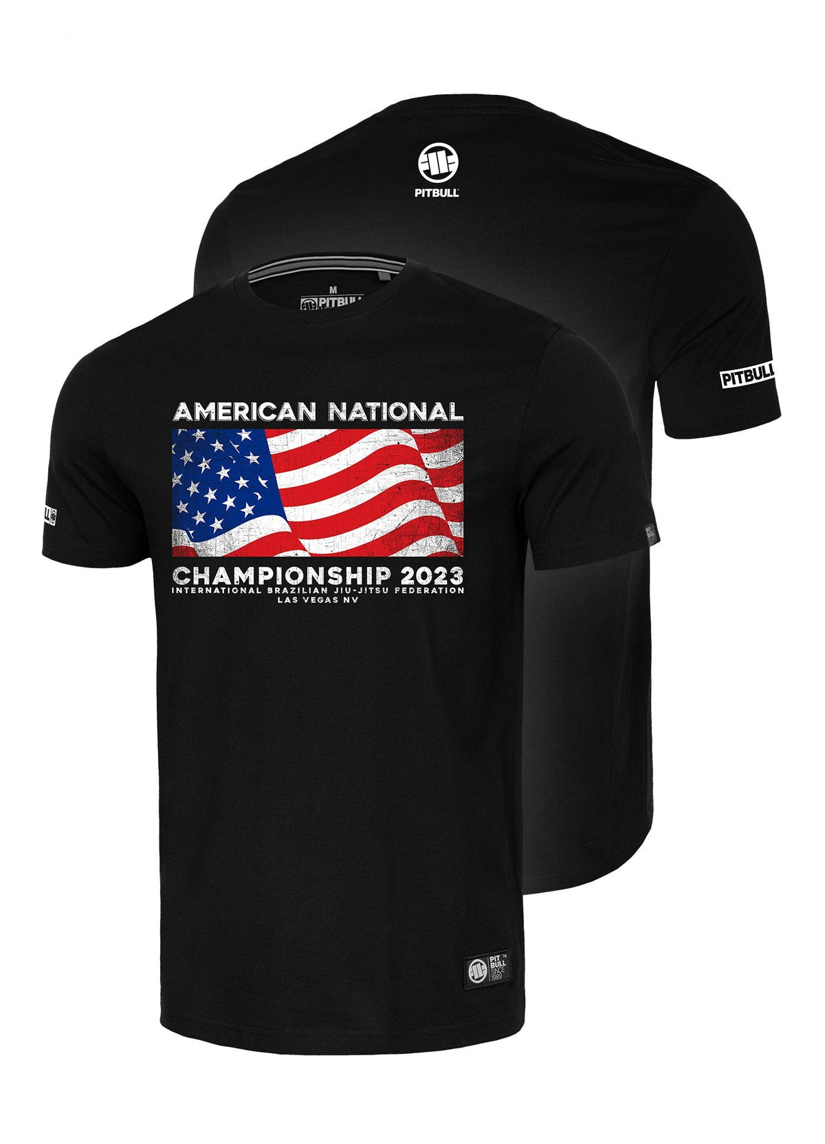 American National Championship 2023 Flag Black T-shirt