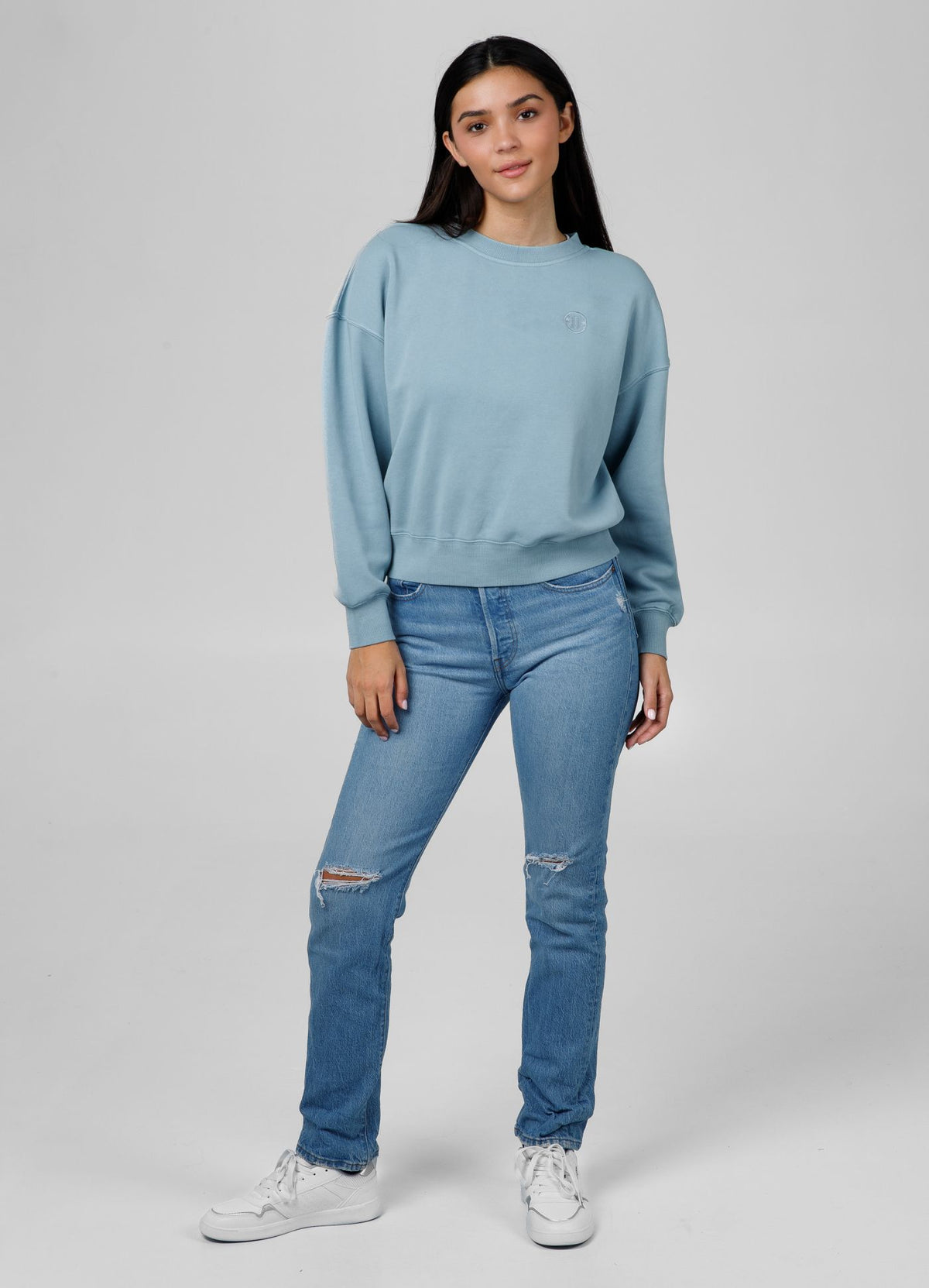 Women&#39;s sweatshirt Washed Manzanita - Blue