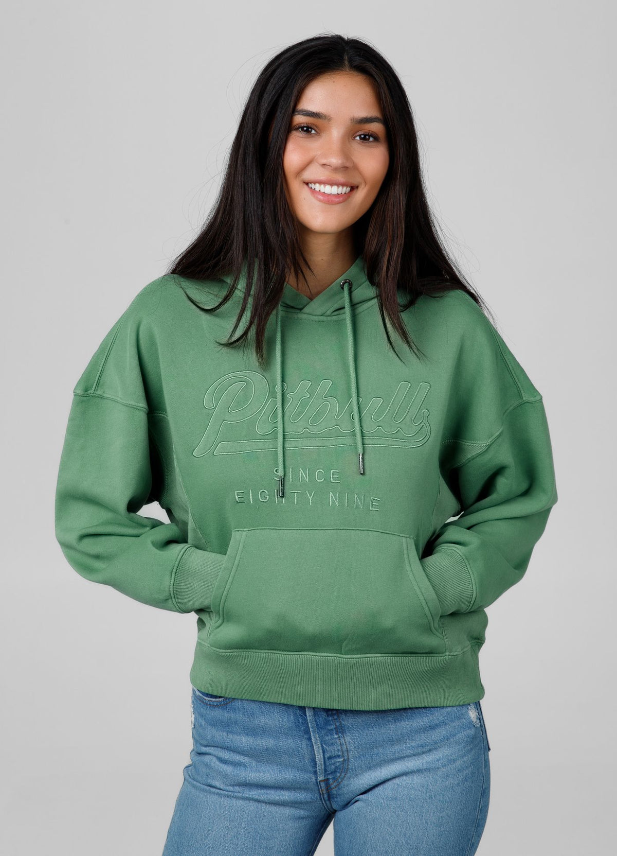 Women&#39;s hoodie Washed Manzanita II - Green