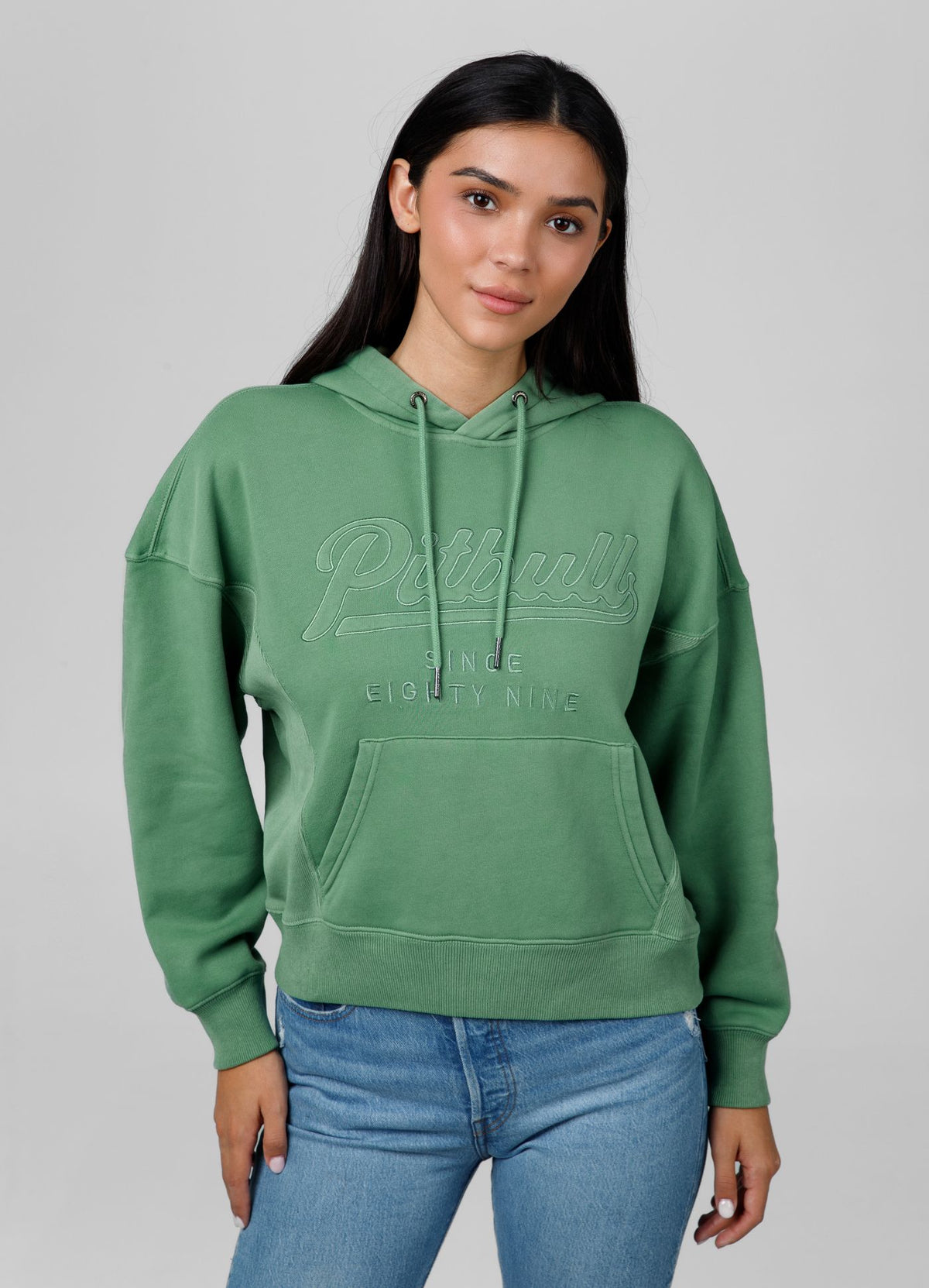 Women&#39;s hoodie Washed Manzanita II - Green