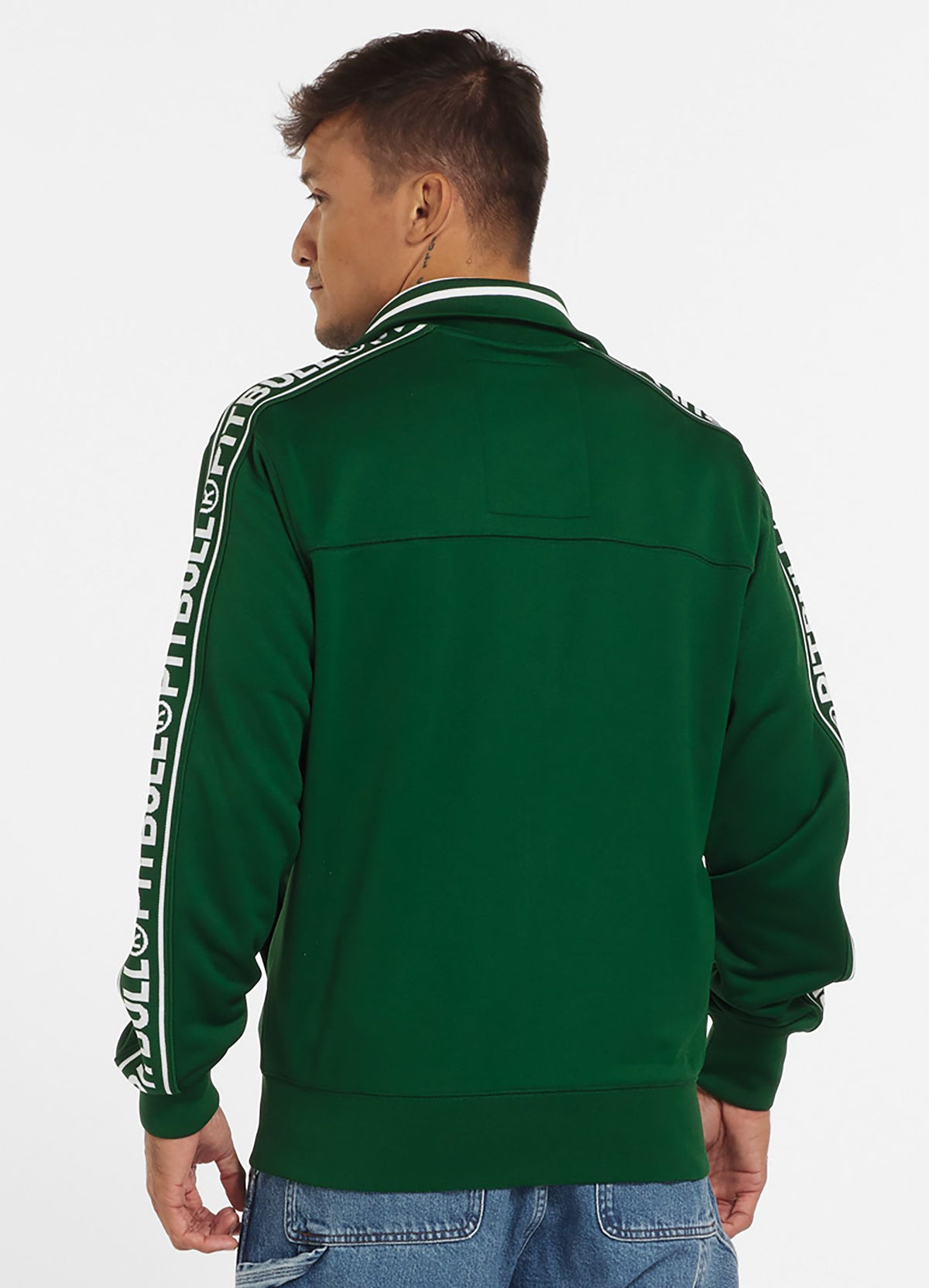 Tape Logo Oldschool Sweatjacket - Green