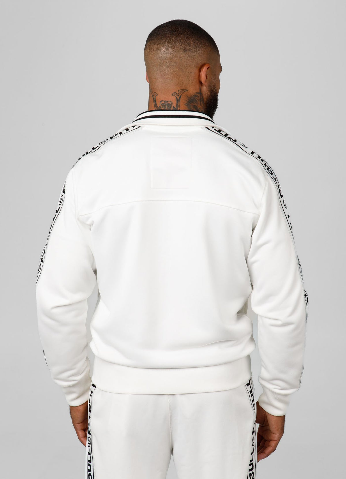 Tape Logo Oldschool Sweatjacket - White