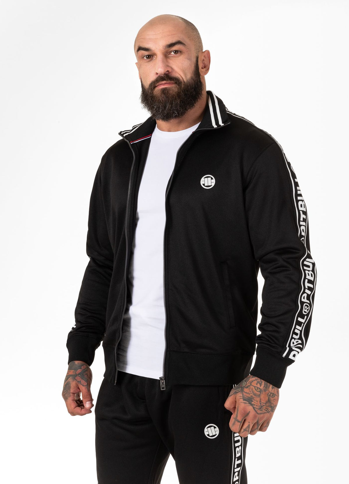 Tape Logo Oldschool Sweatjacket - Black