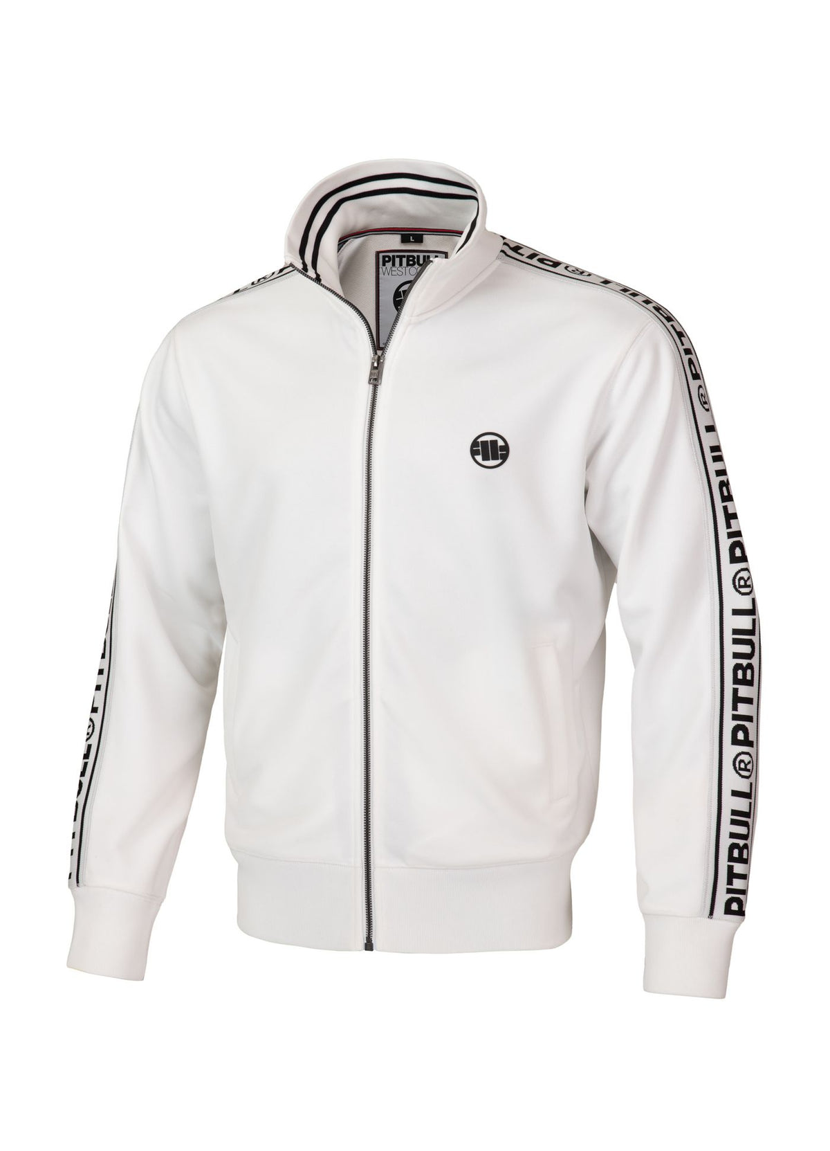 Tape Logo Oldschool Sweatjacket - White