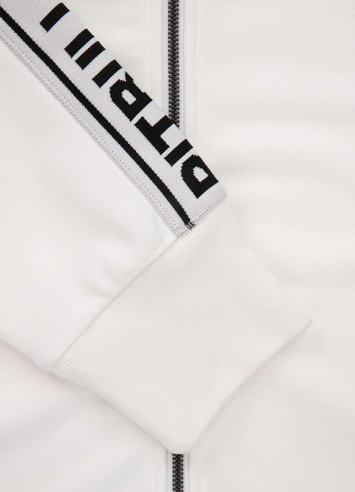 Tape Logo Oldschool Sweatjacket - White