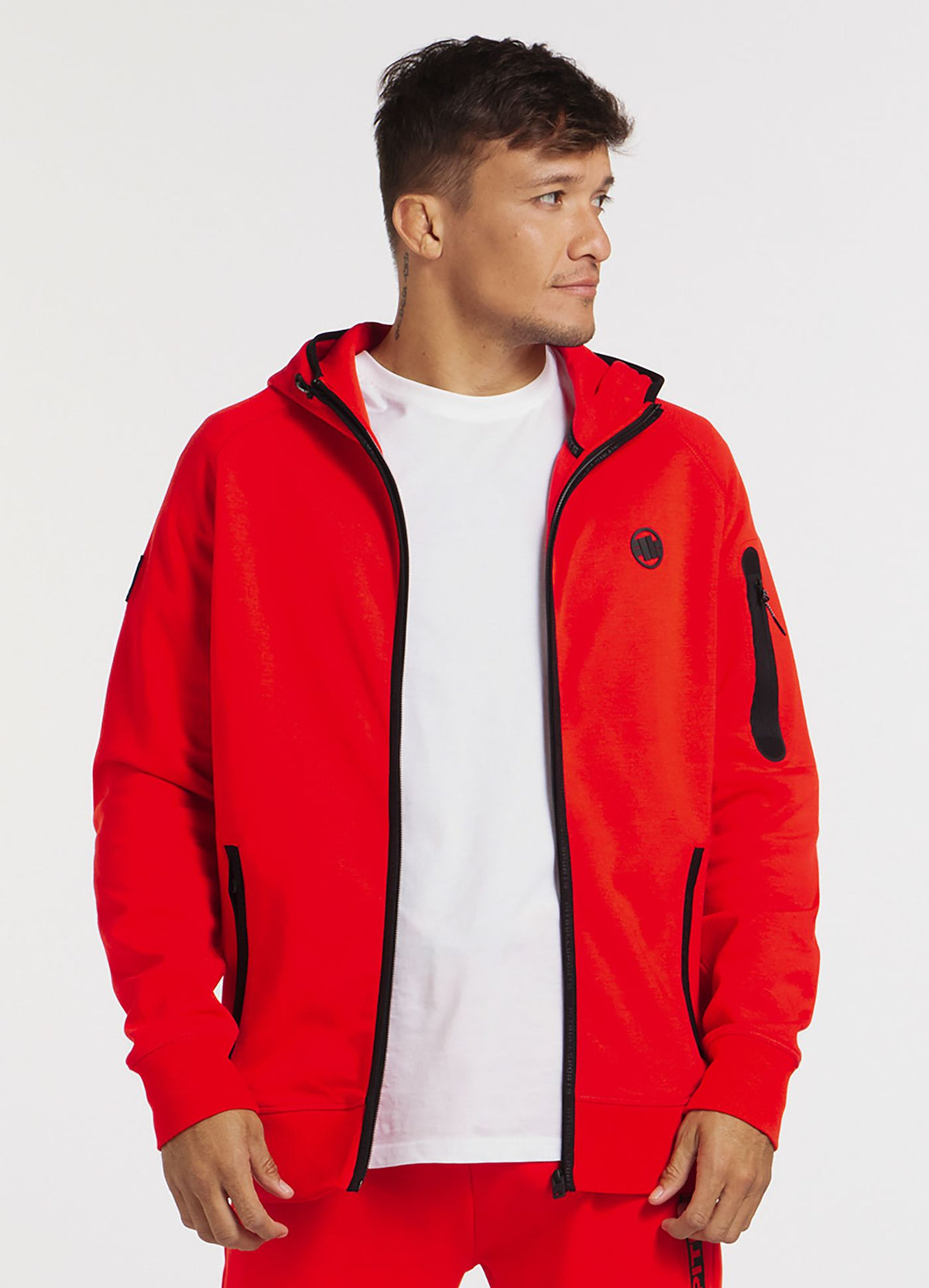 Zip Hoodie Hermes - Flame Red