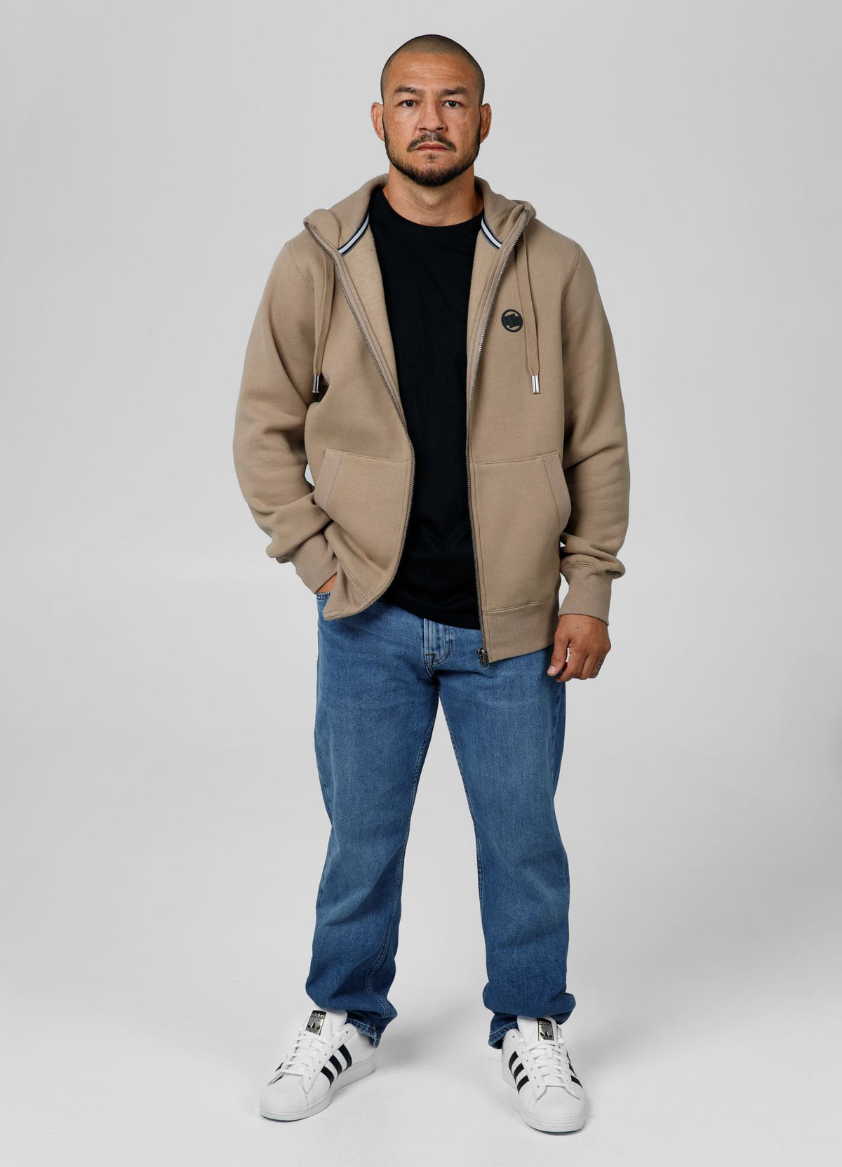Small Logo Zip-Up Hoodie