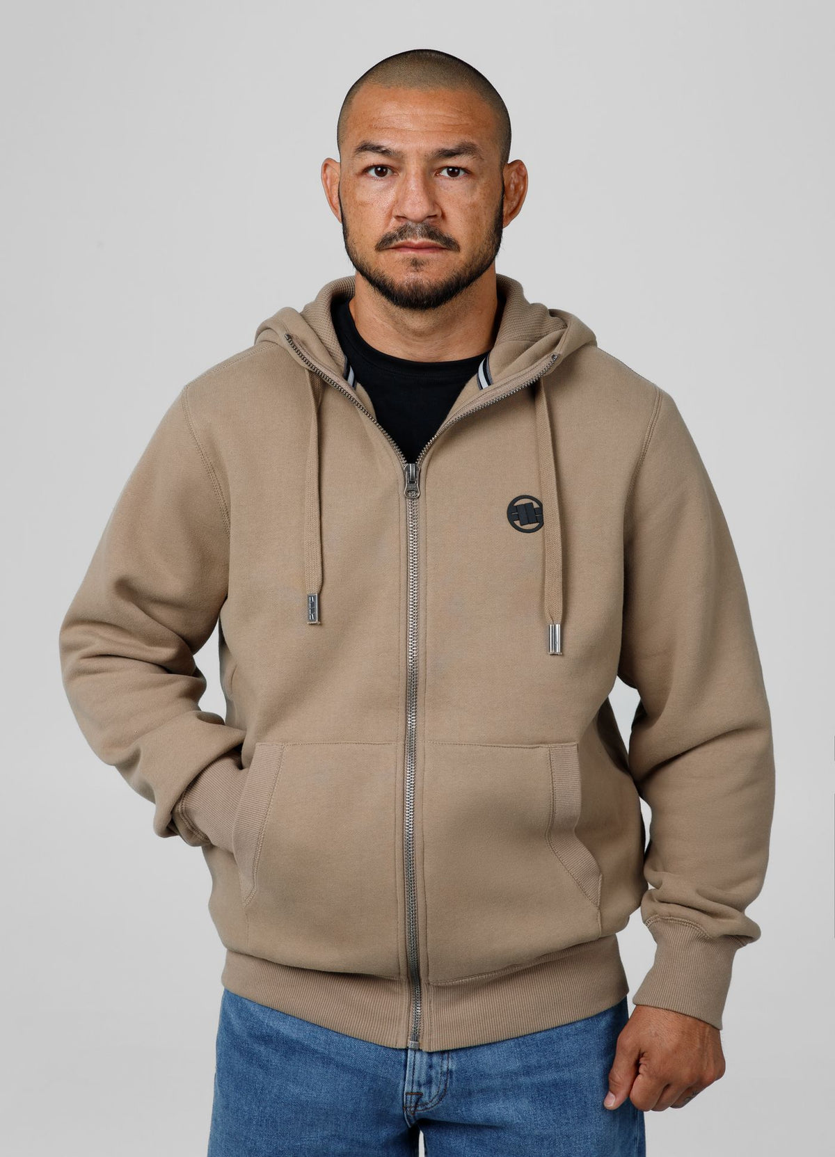 Small Logo Zip-Up Hoodie