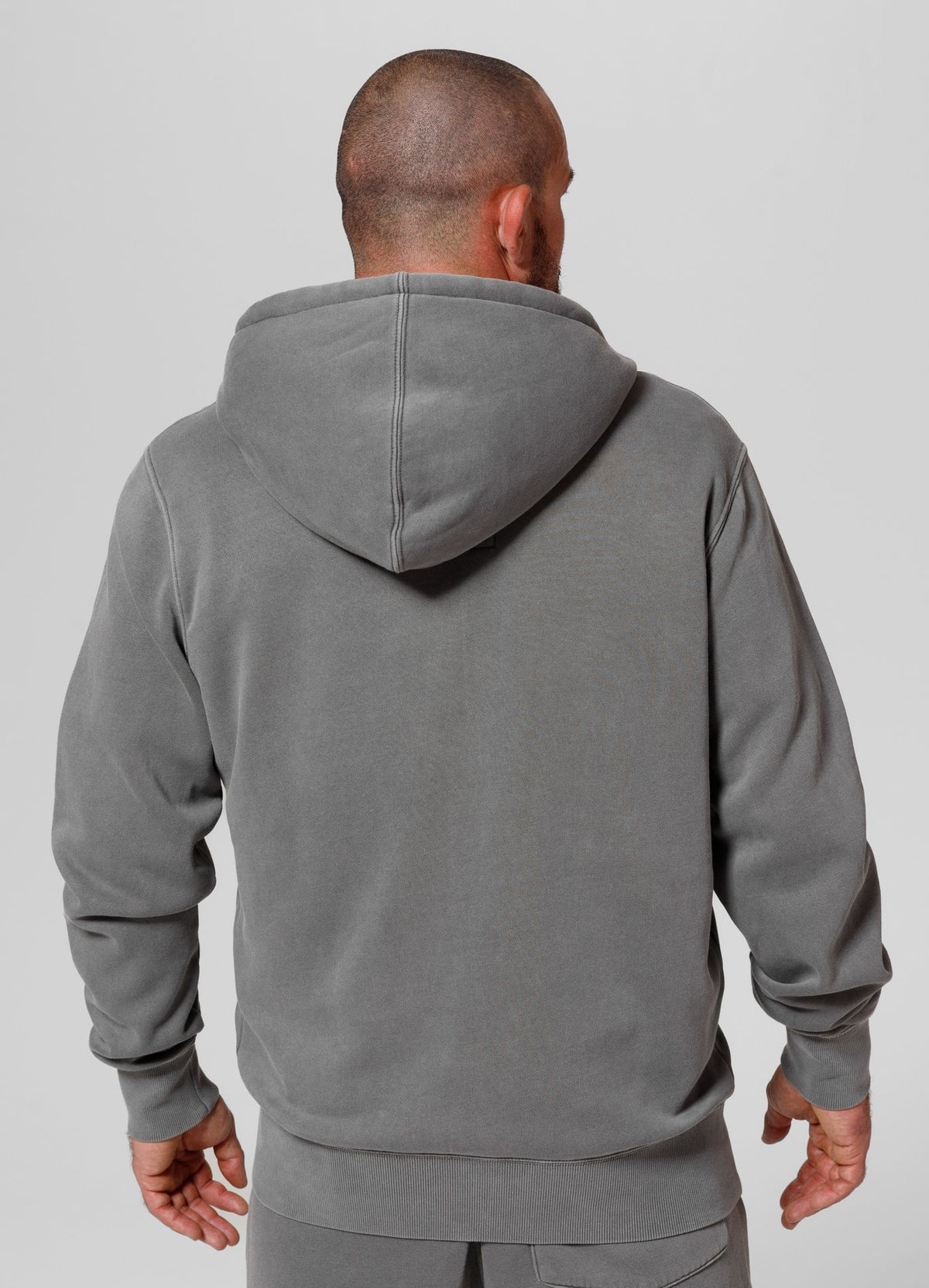 Zip Hoodie Washed Lancaster - Gray