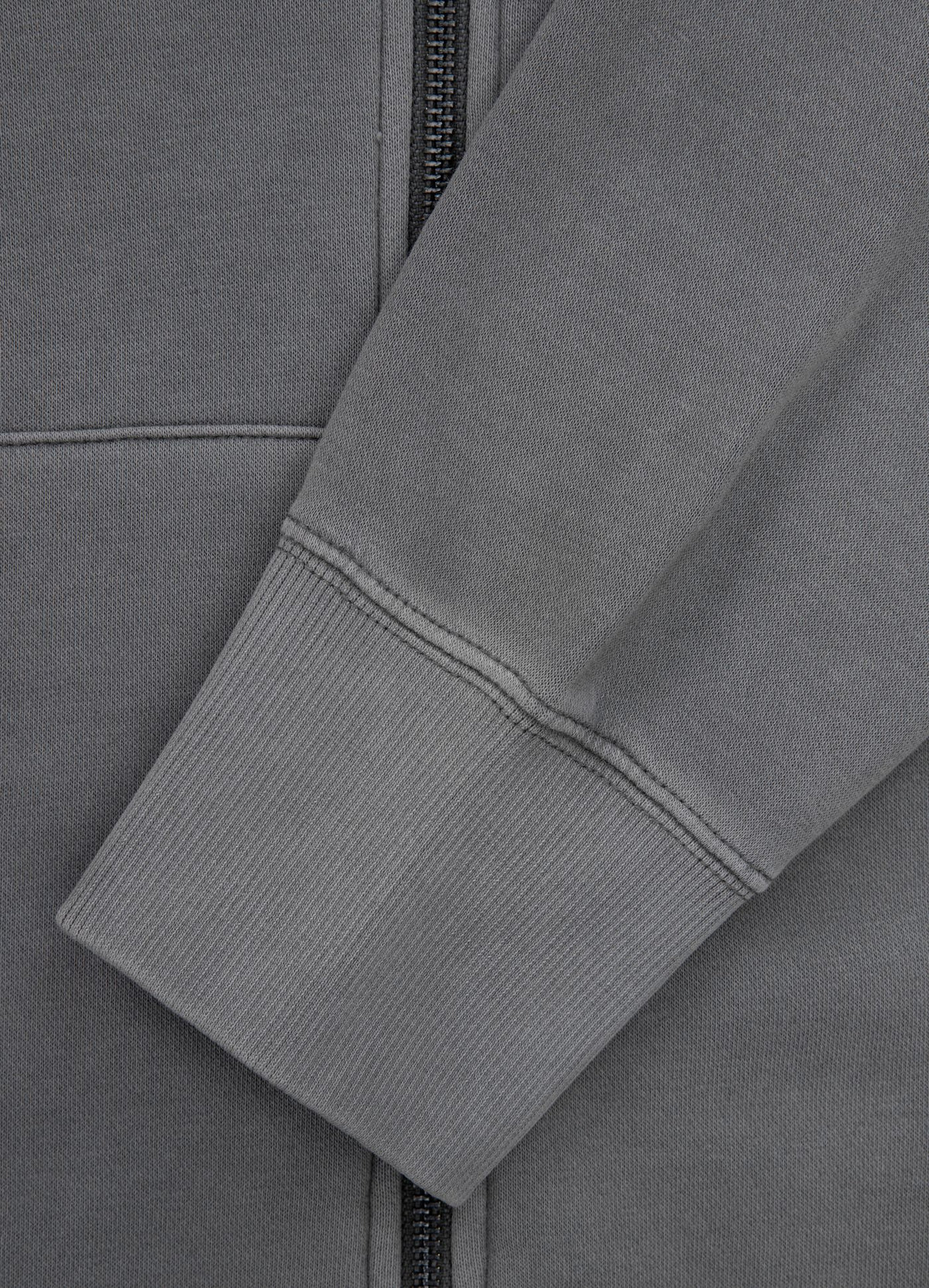 Zip Hoodie Washed Lancaster - Gray