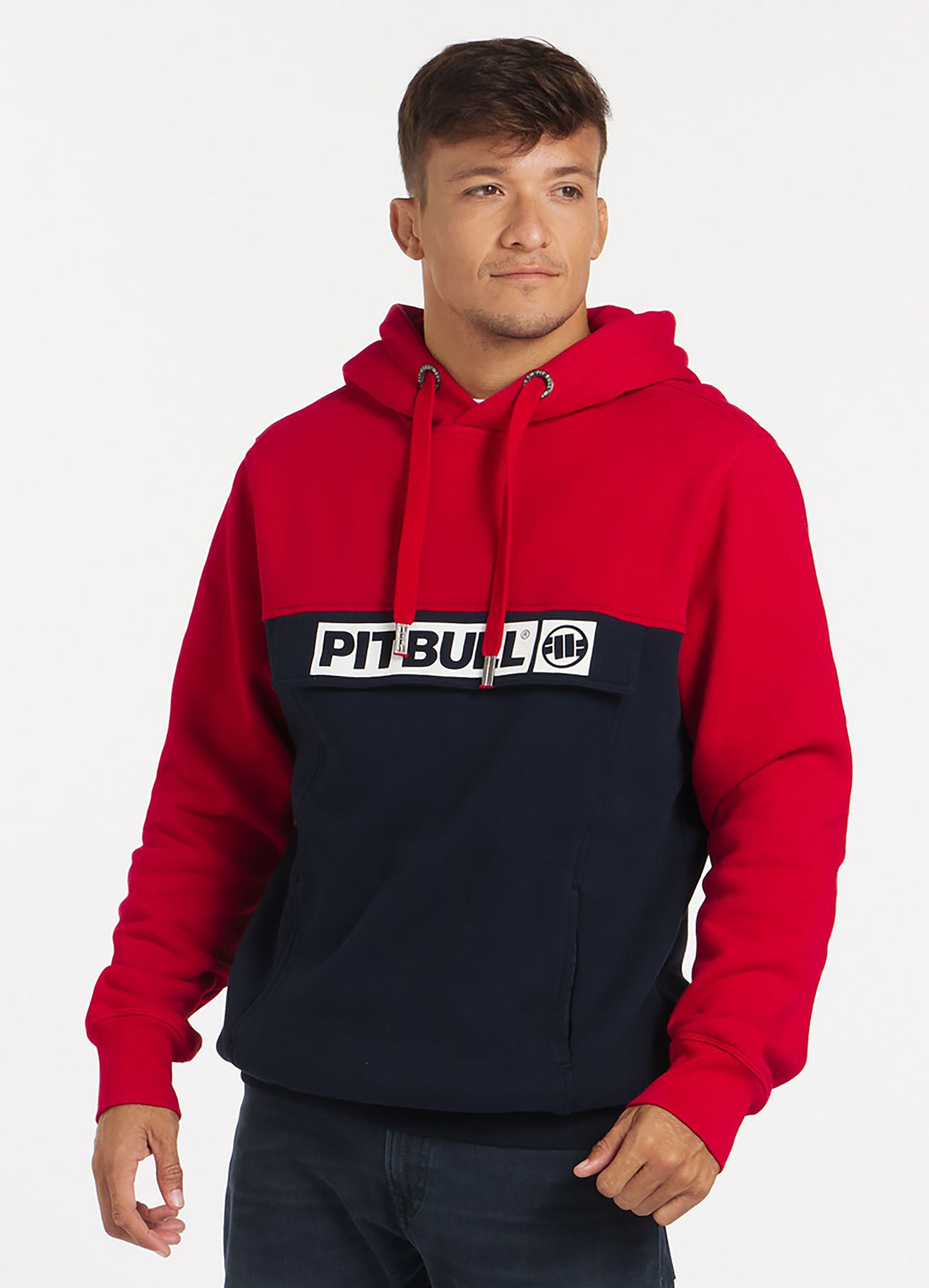 Hilltop Hoodie Terry - Red/Navy