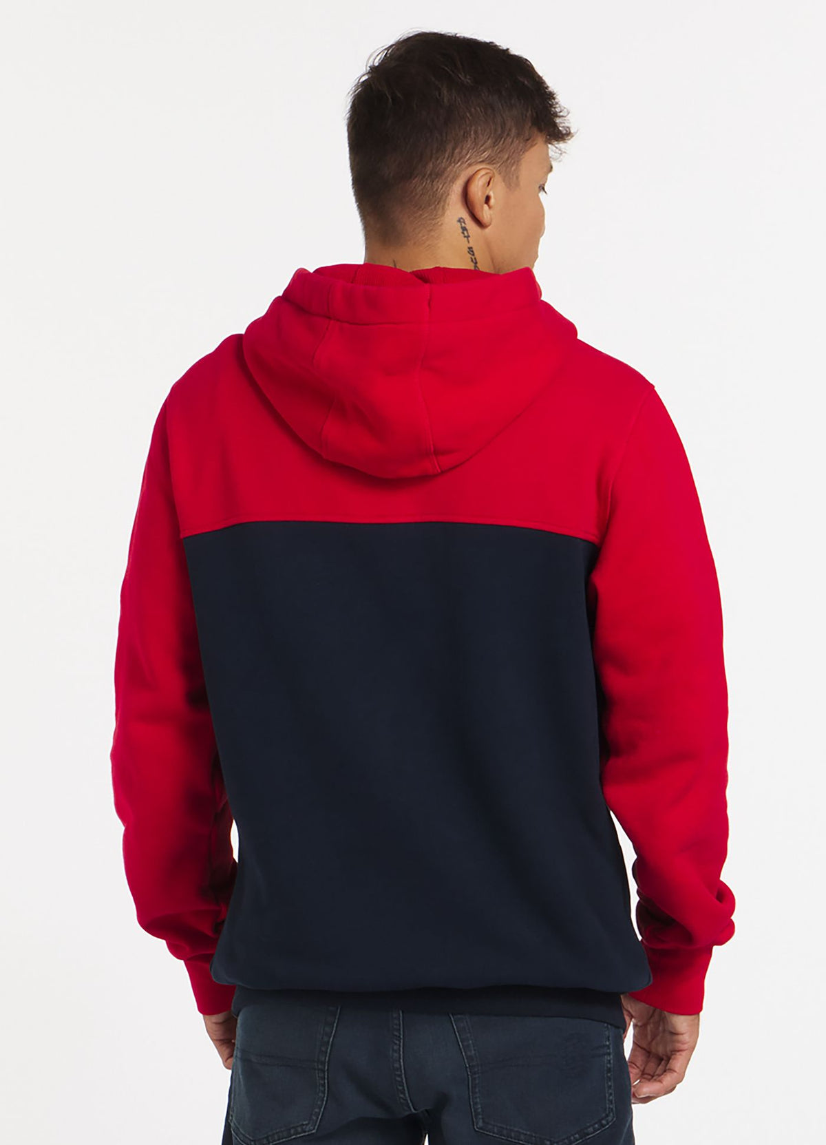 Hilltop Hoodie Terry - Red/Navy