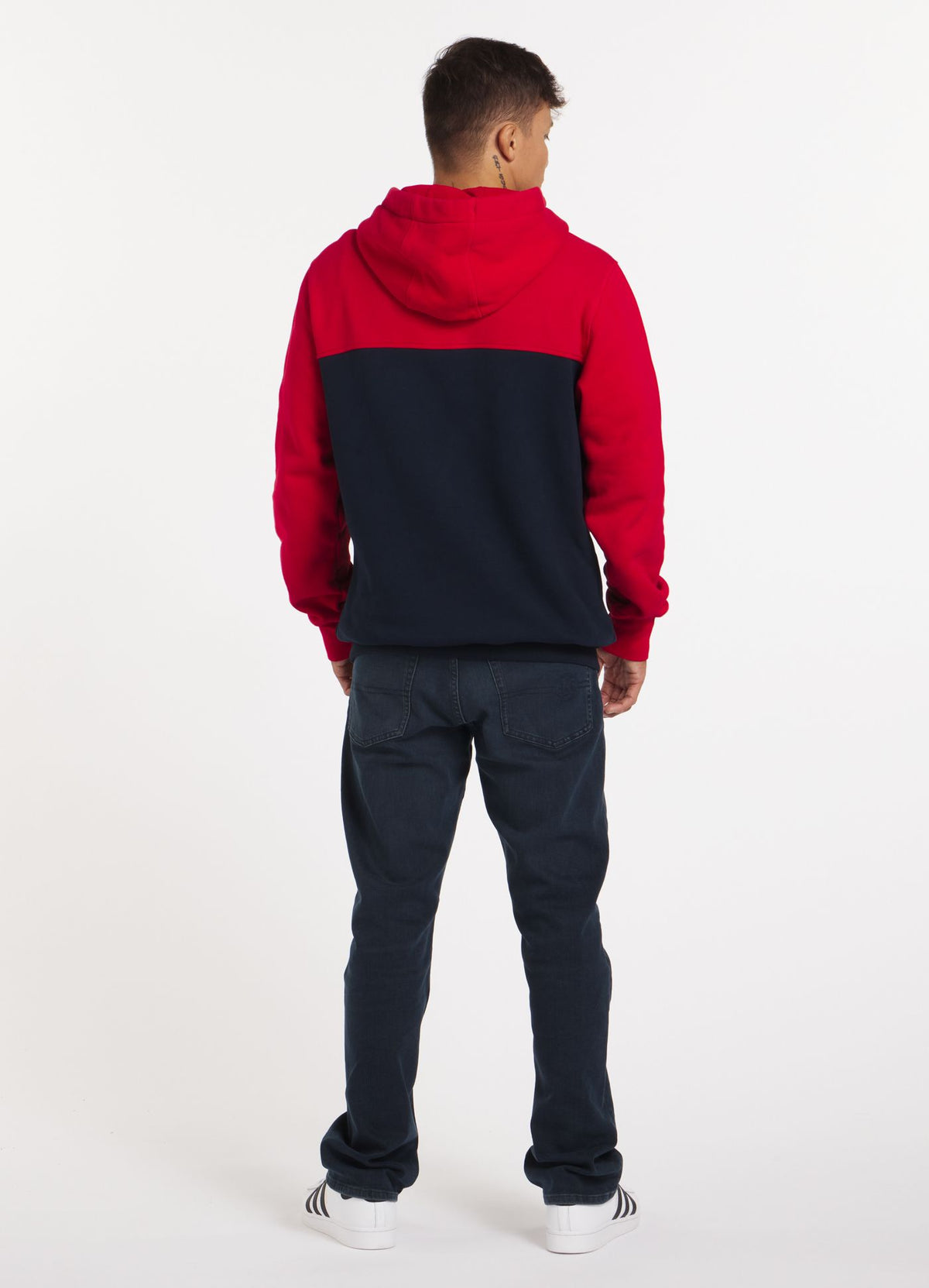Hilltop Hoodie Terry - Red/Navy