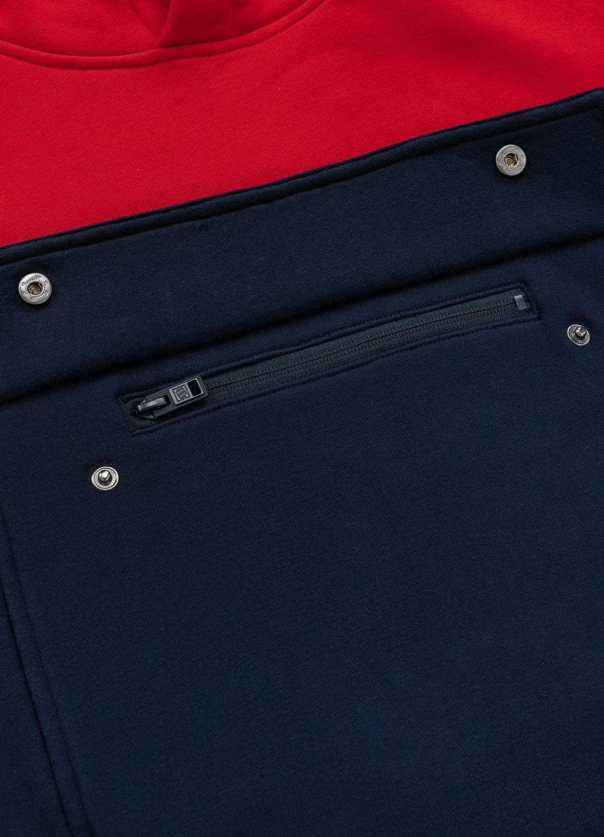 Hilltop Hoodie Terry - Red/Navy