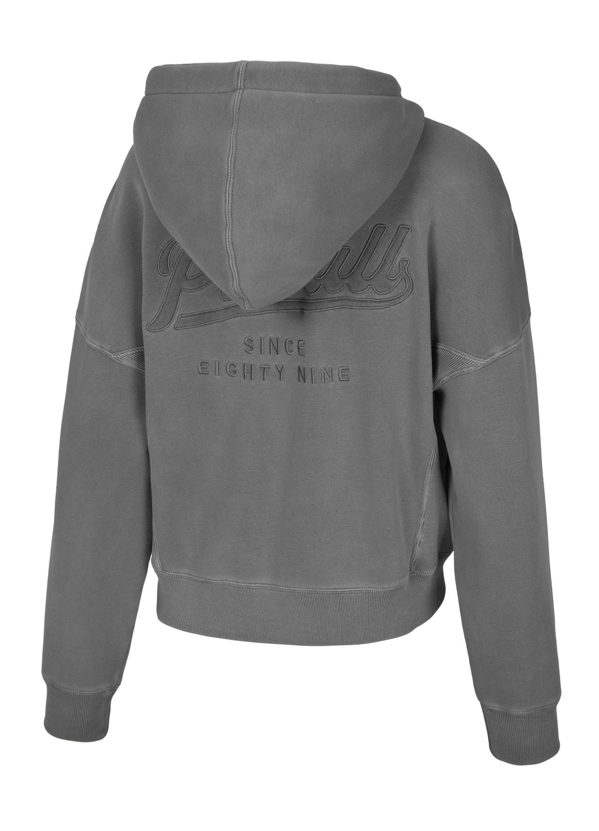 Women&#39;s zip-up hoodie Washed Manzanita II - Grey