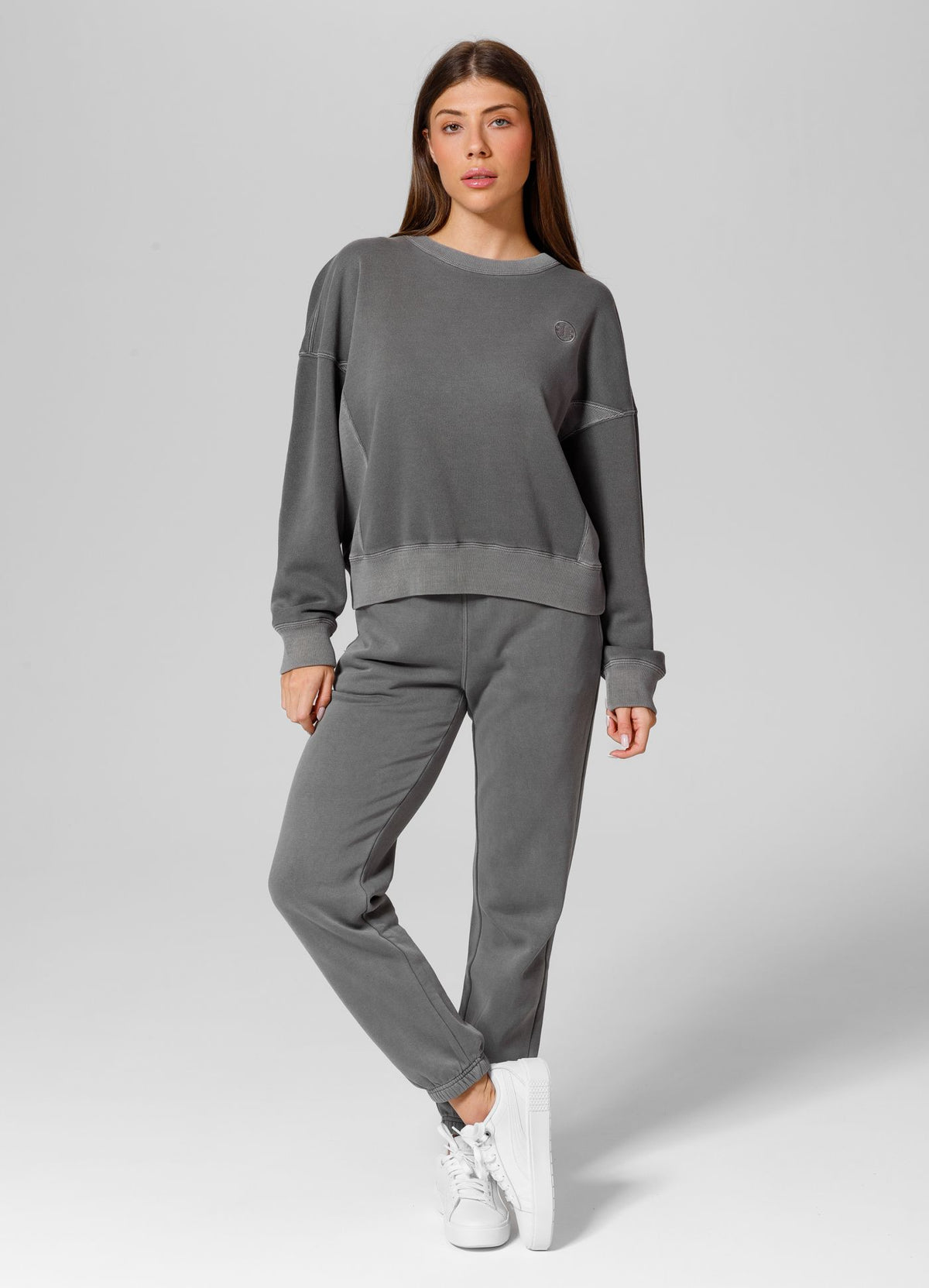 Women&#39;s sweatshirt Washed Manzanita - Grey