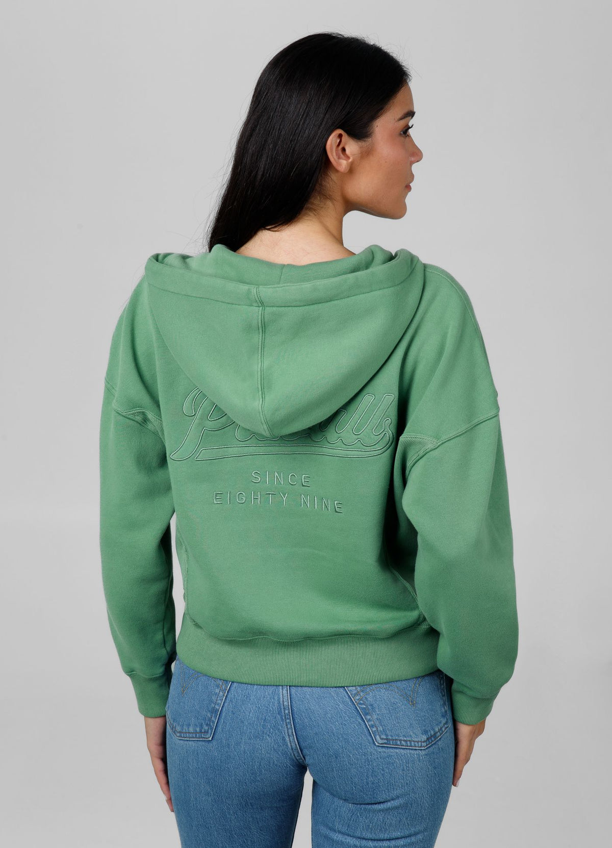 Women&#39;s zip-up hoodie Washed Manzanita II