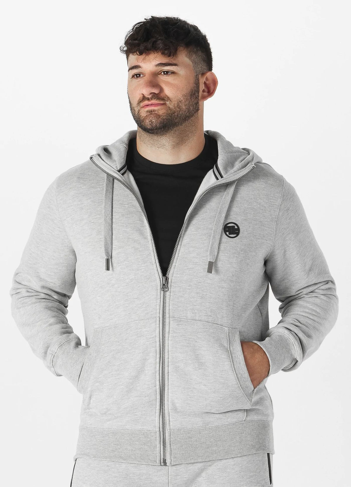 Small Logo Zip-Up Hoodie