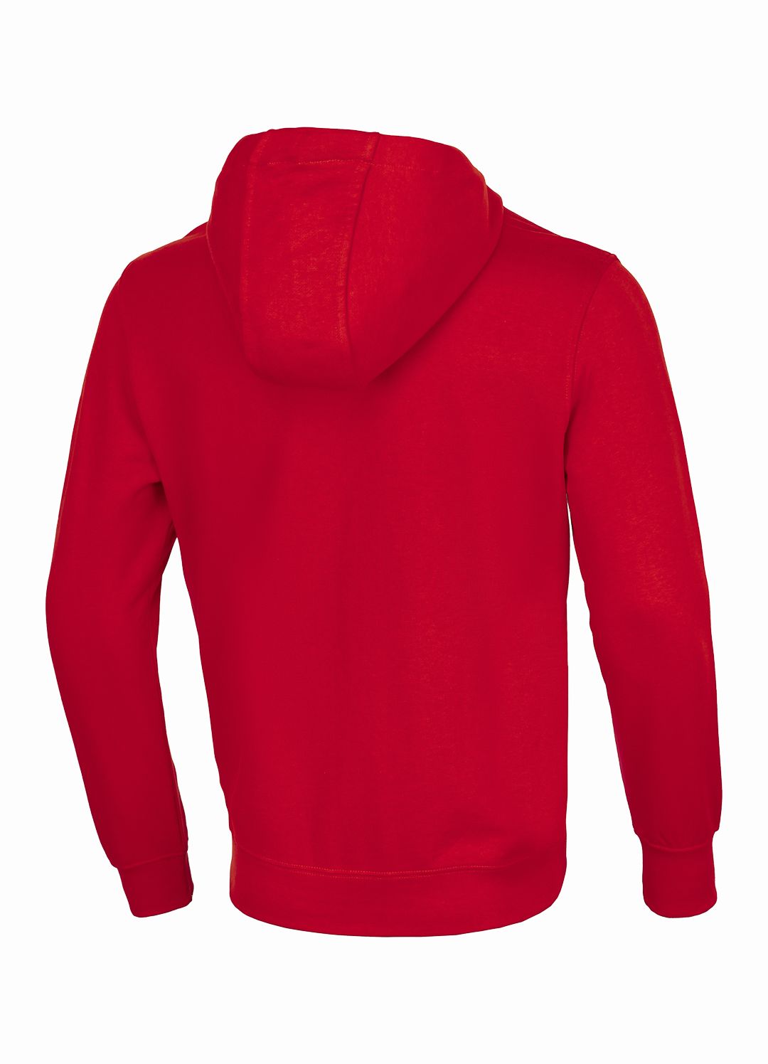 Zip Hoodie Terry Small Logo - Red