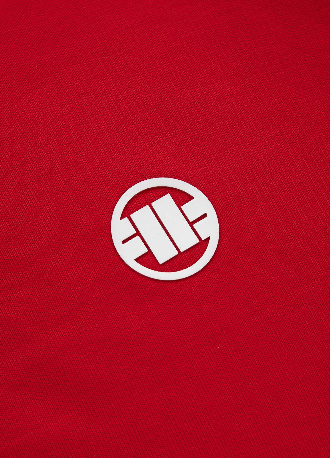 Zip Hoodie Terry Small Logo - Red