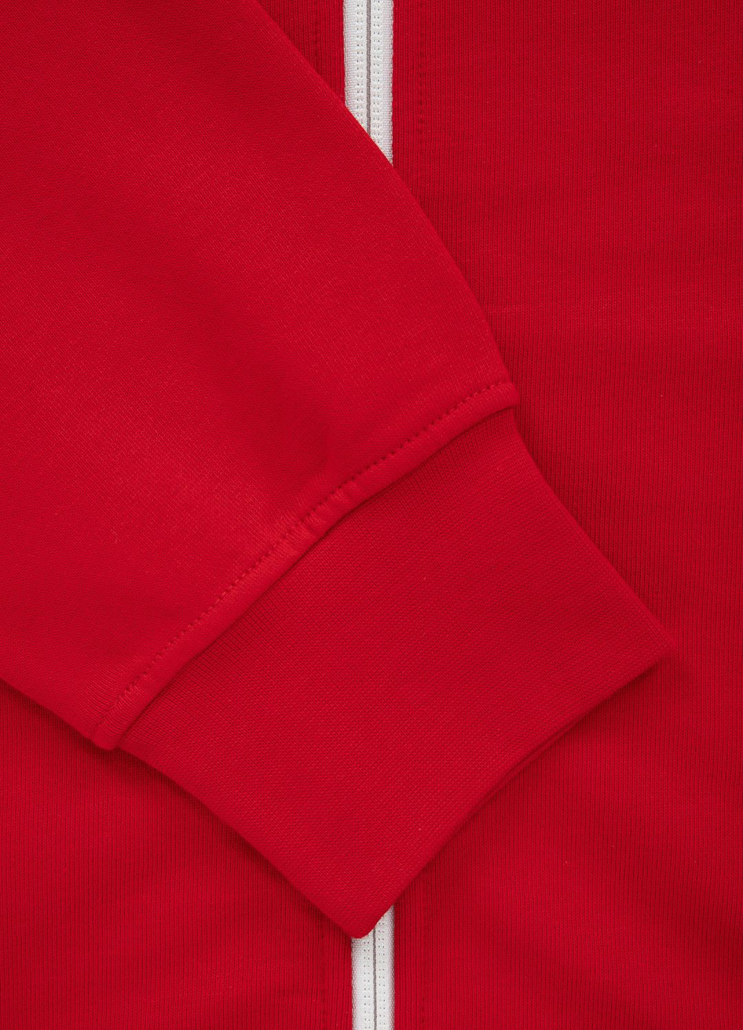 Zip Hoodie Terry Small Logo - Red