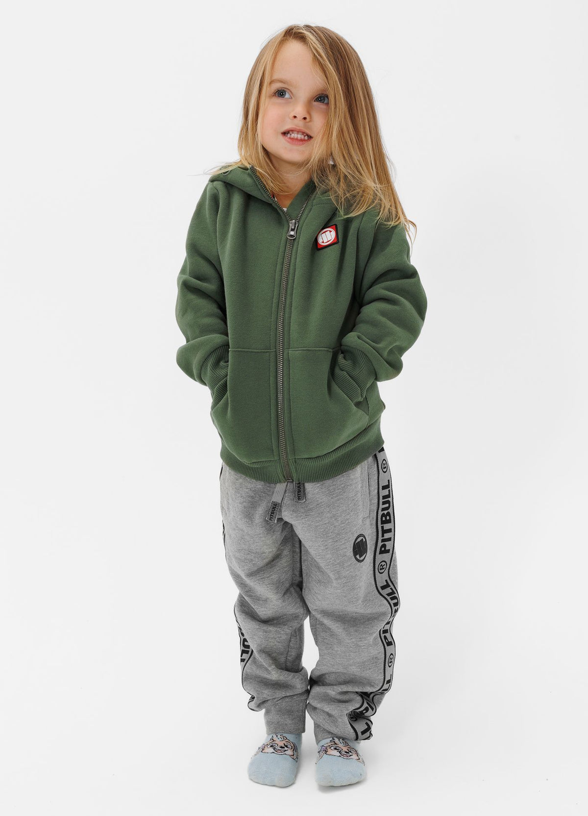 Hilltop Junior Zip-Up Hoodie - Olive