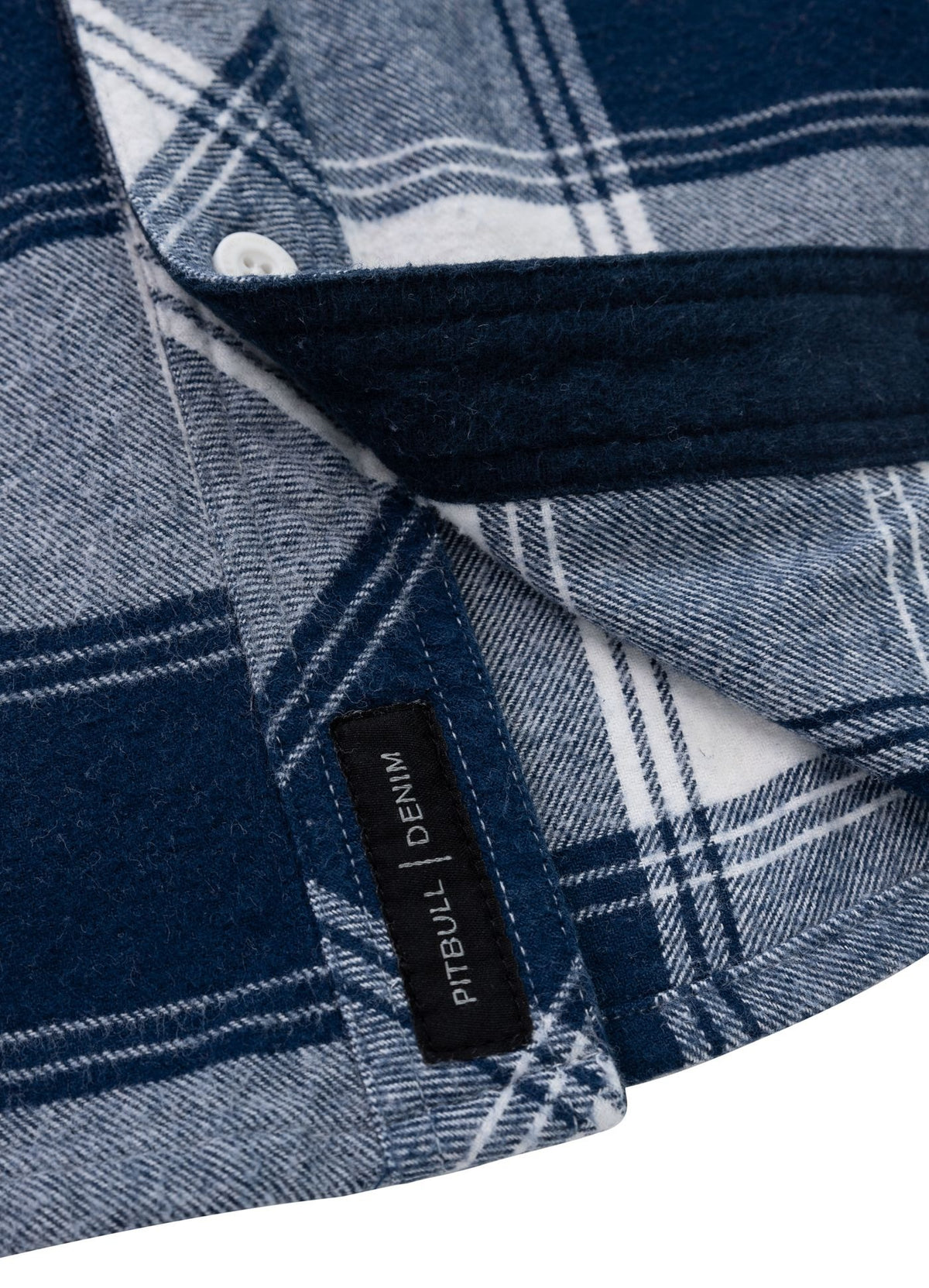 Mitchell - Dark Navy/White Flannel Shirt