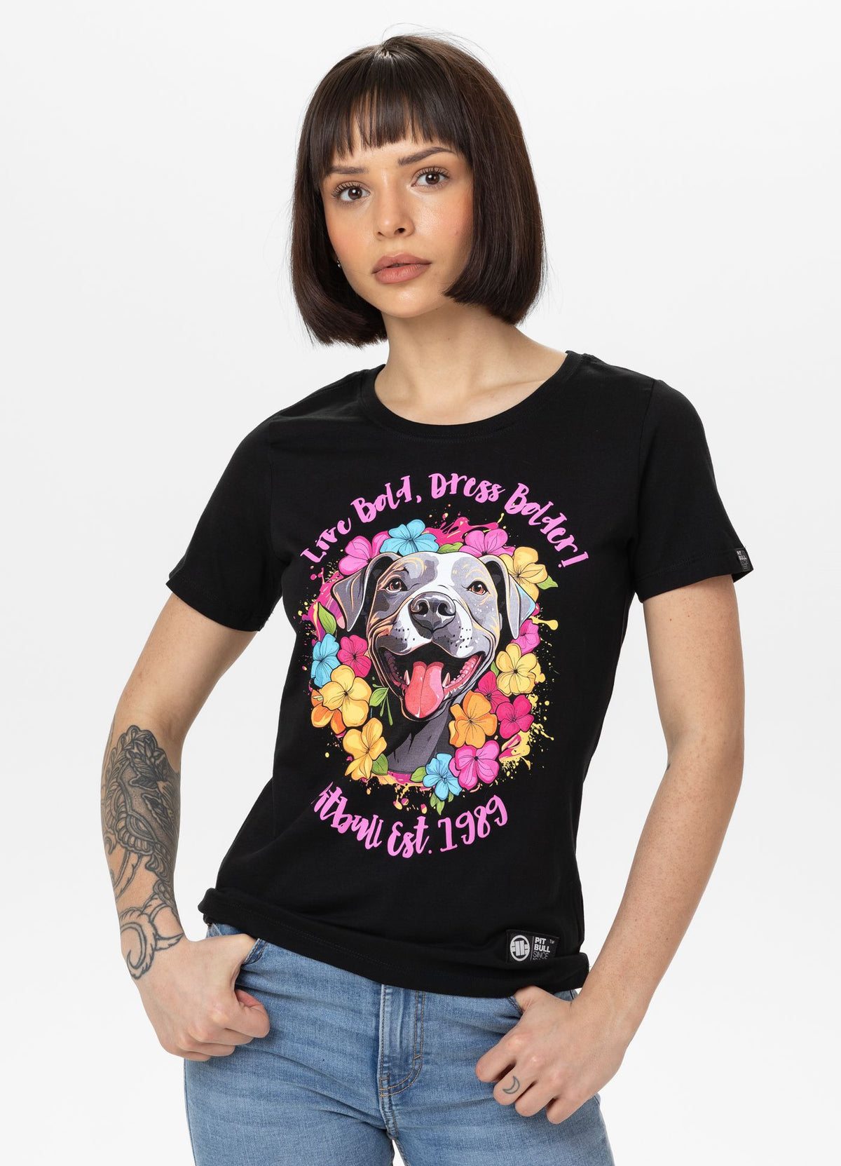Women&#39;s T-Shirt Happy-Pit - Black