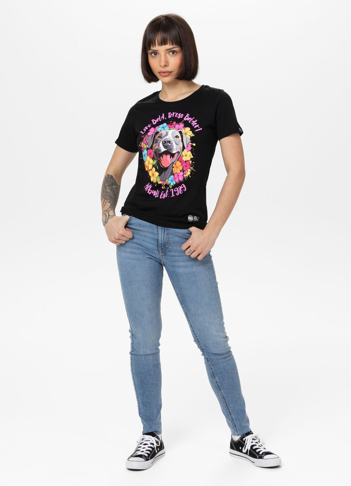 Women&#39;s T-Shirt Happy-Pit - Black