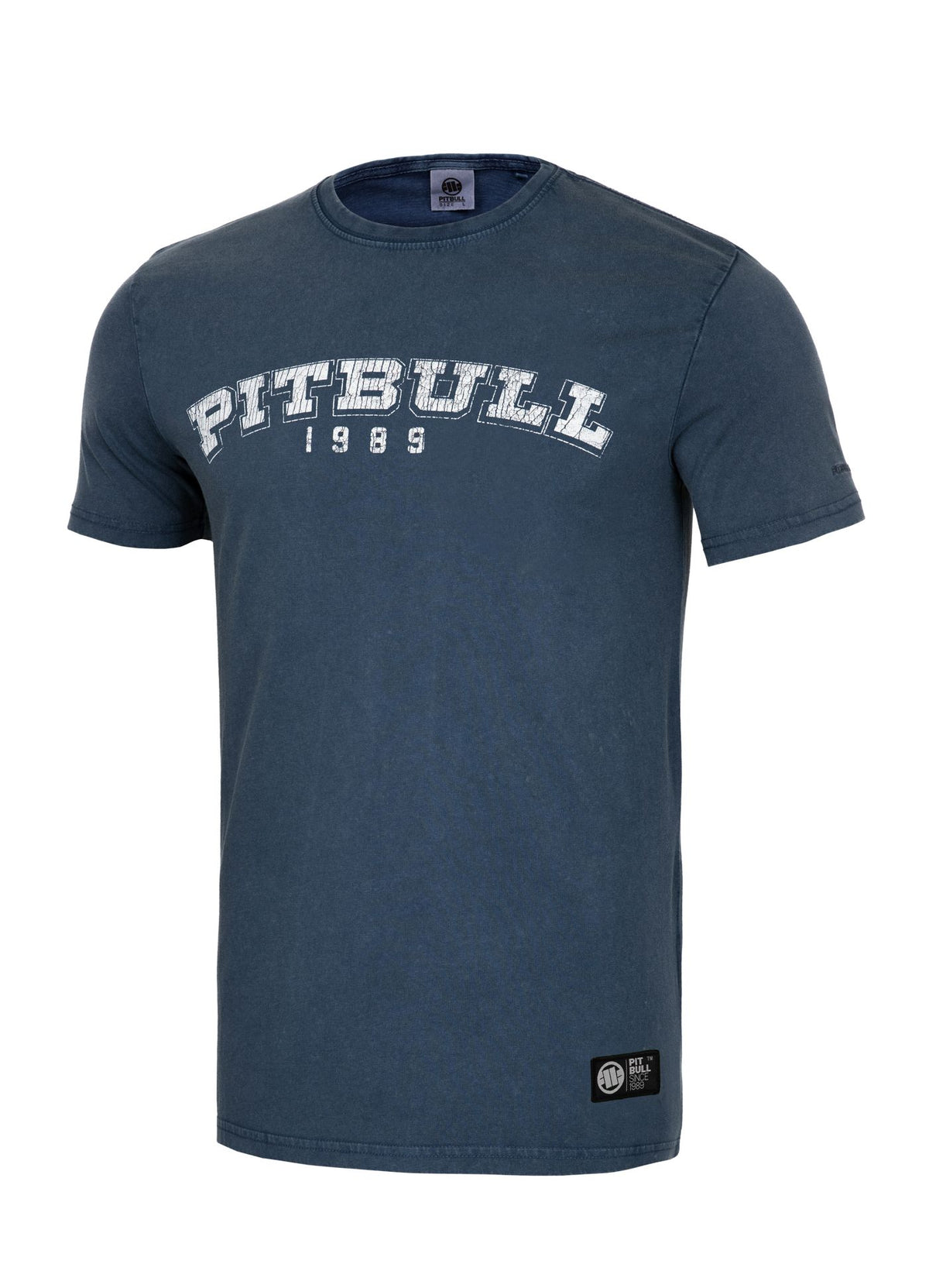 T-Shirt Denim Washed Born in 1989 - Blue