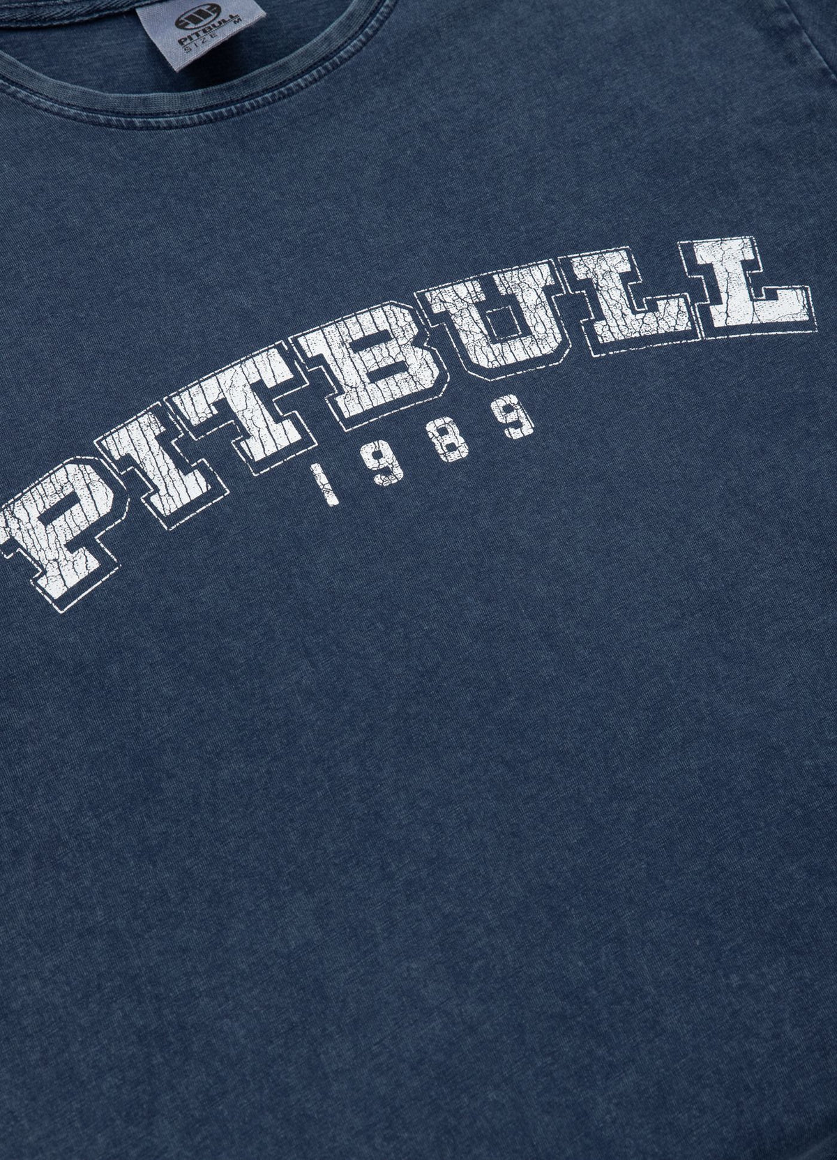 T-Shirt Denim Washed Born in 1989 - Blue