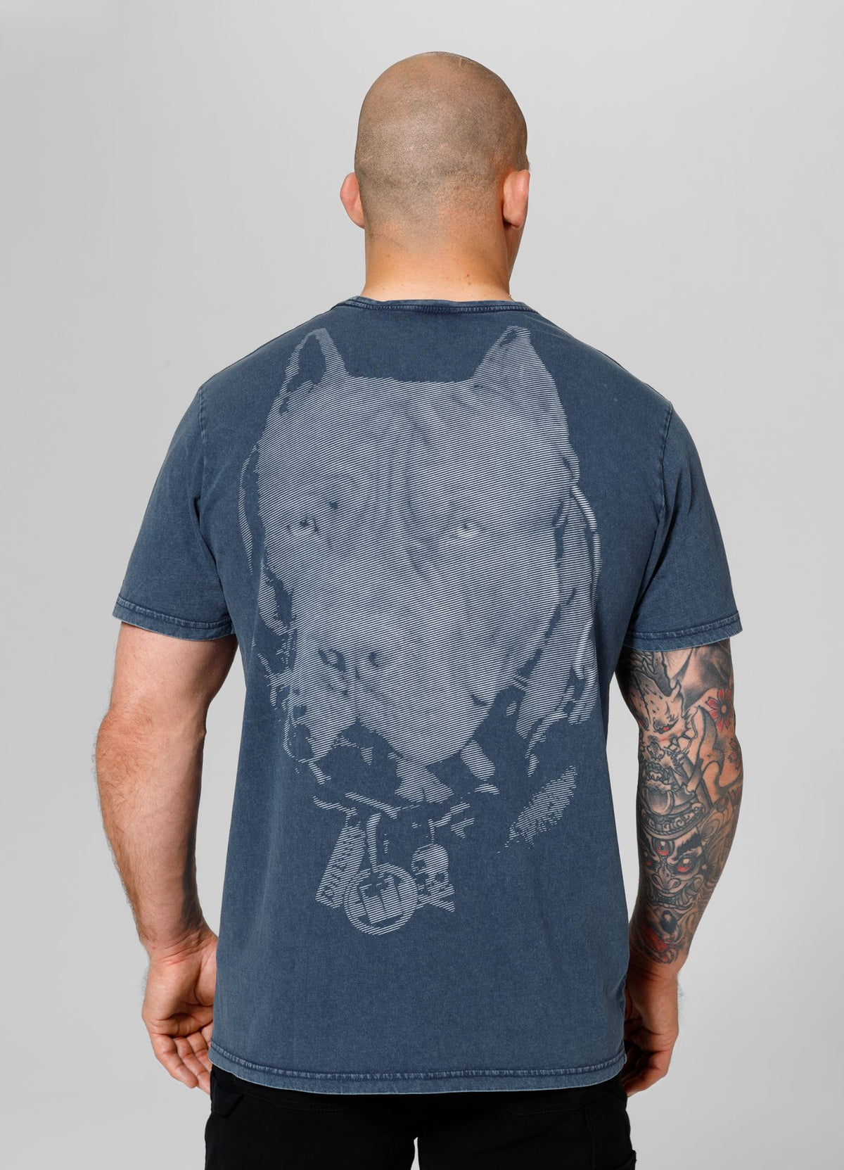 T-Shirt Denim Washed Born in 1989 - Blue