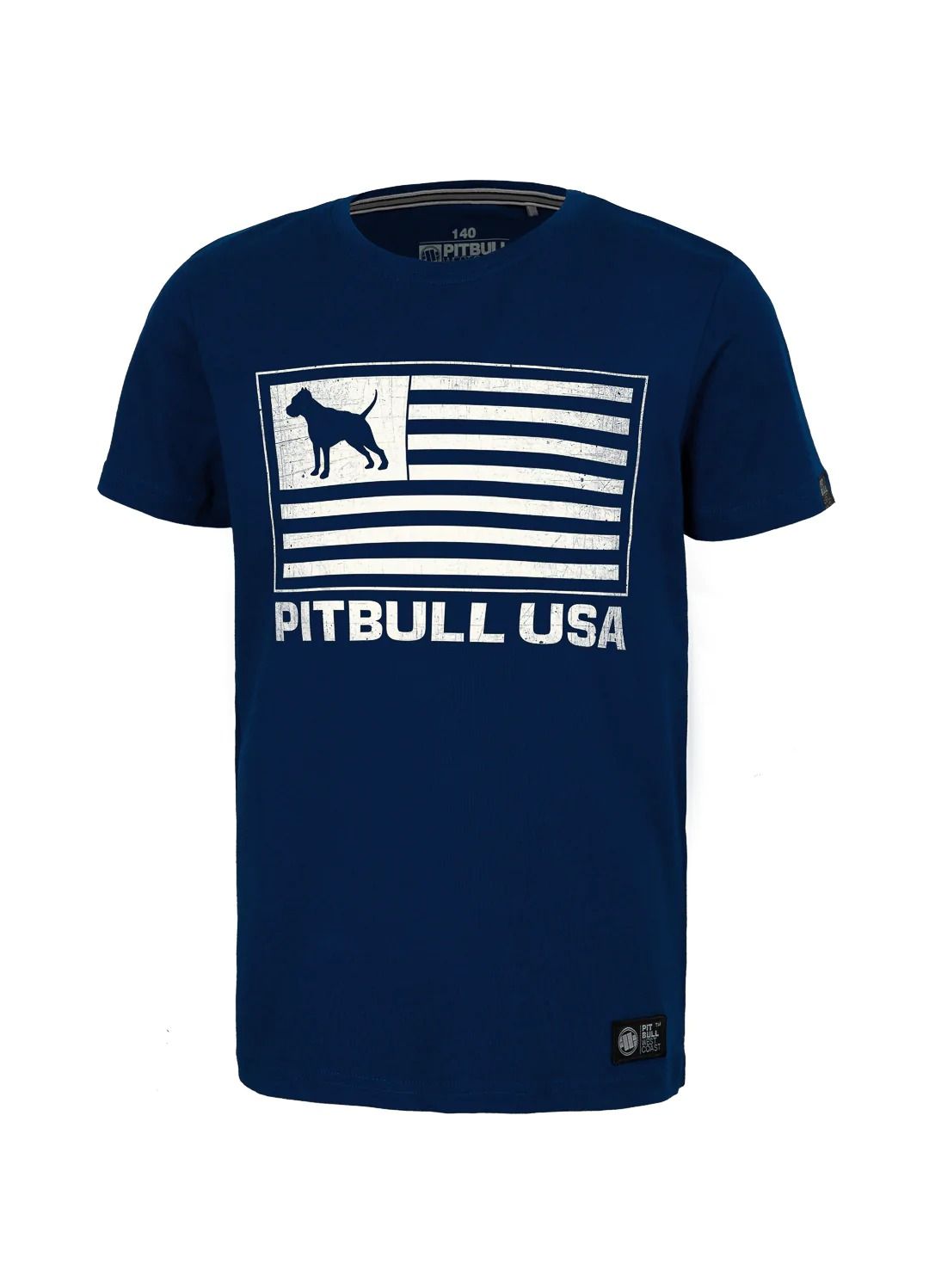 Pitbull USA - Navy Kids T-Shirt
