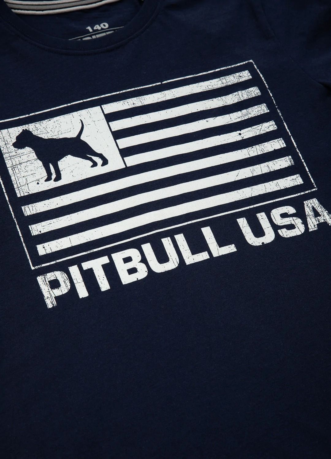 Pitbull USA - Navy Kids T-Shirt