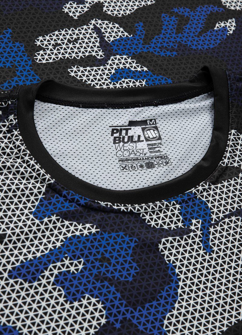 Net Camo - Woodland Camo Blue Mesh T-Shirt Performance Pro Plus