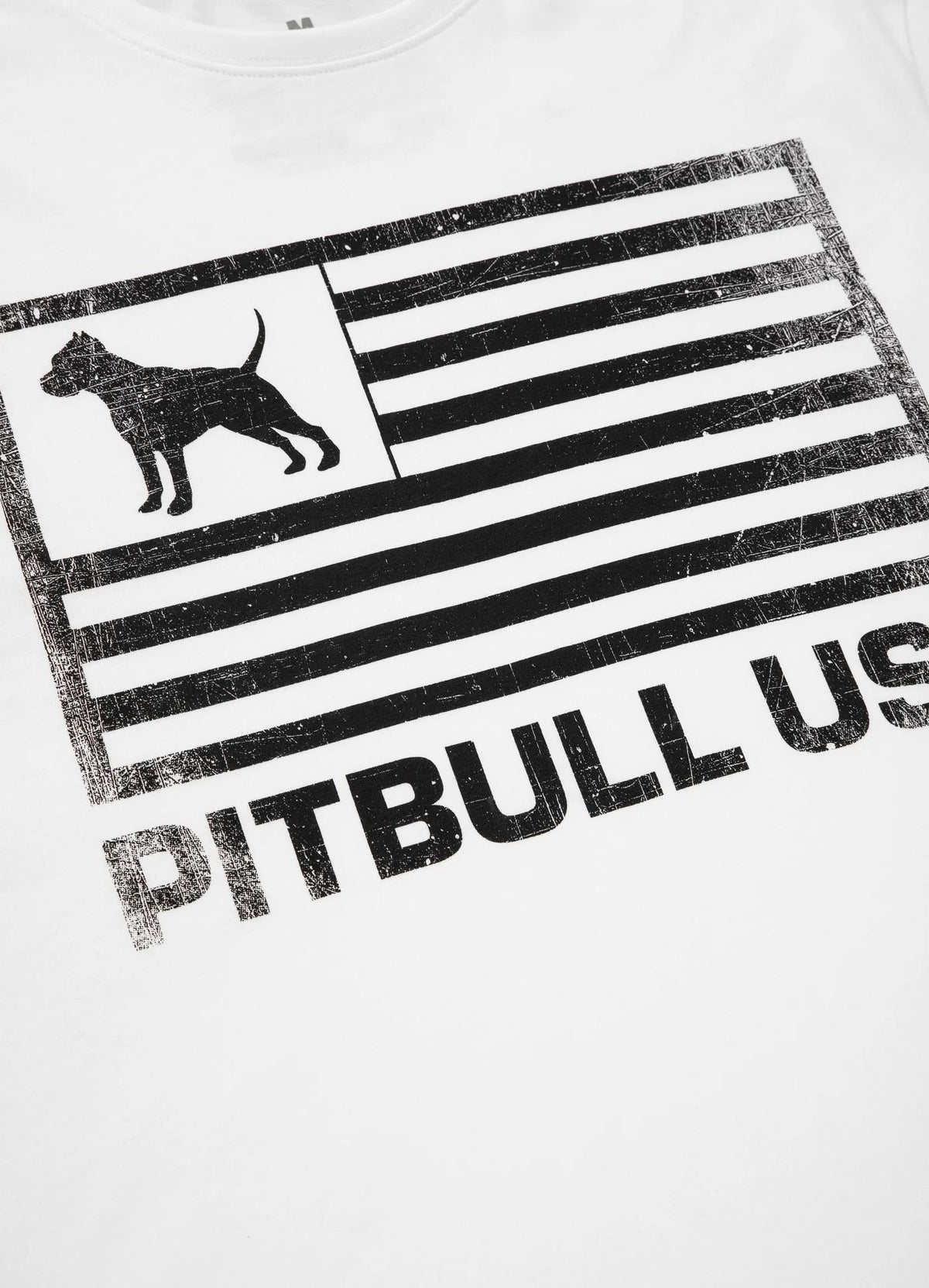 T-Shirt Pitbull USA - White