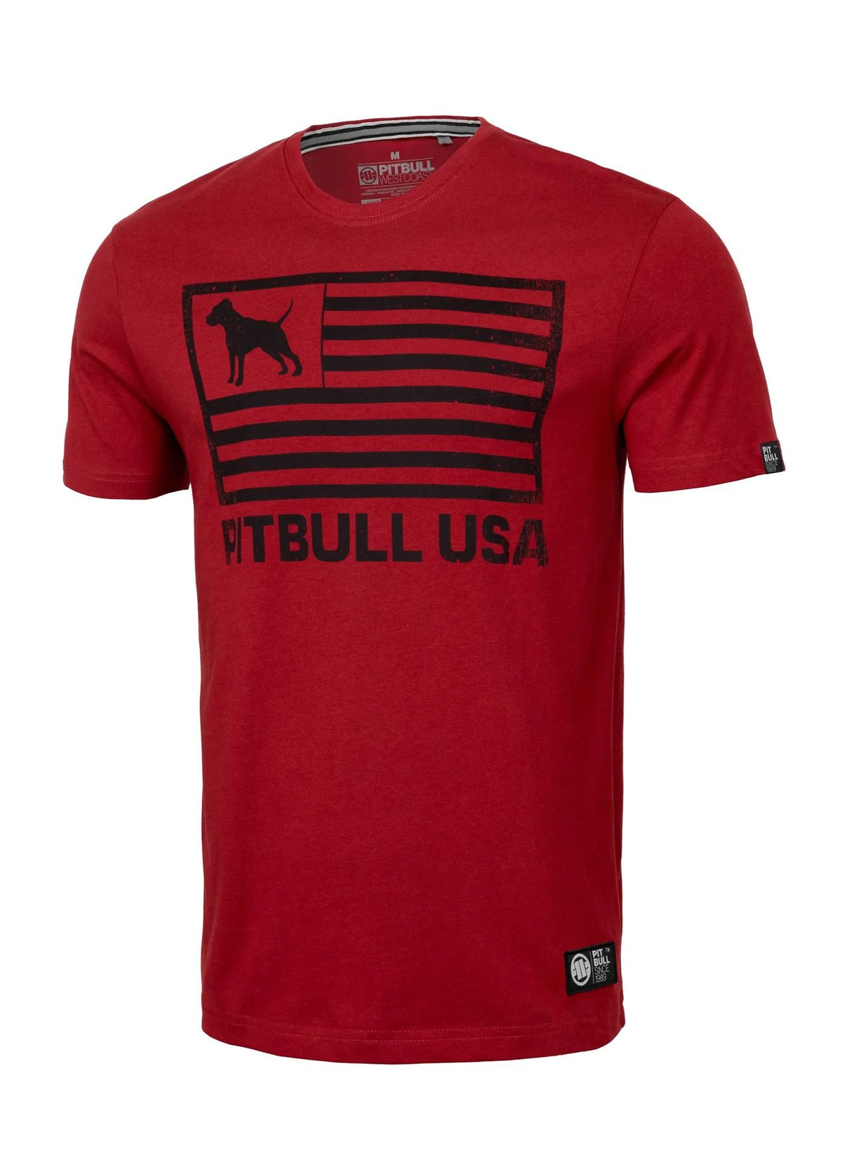 T-Shirt Pitbull USA - Red