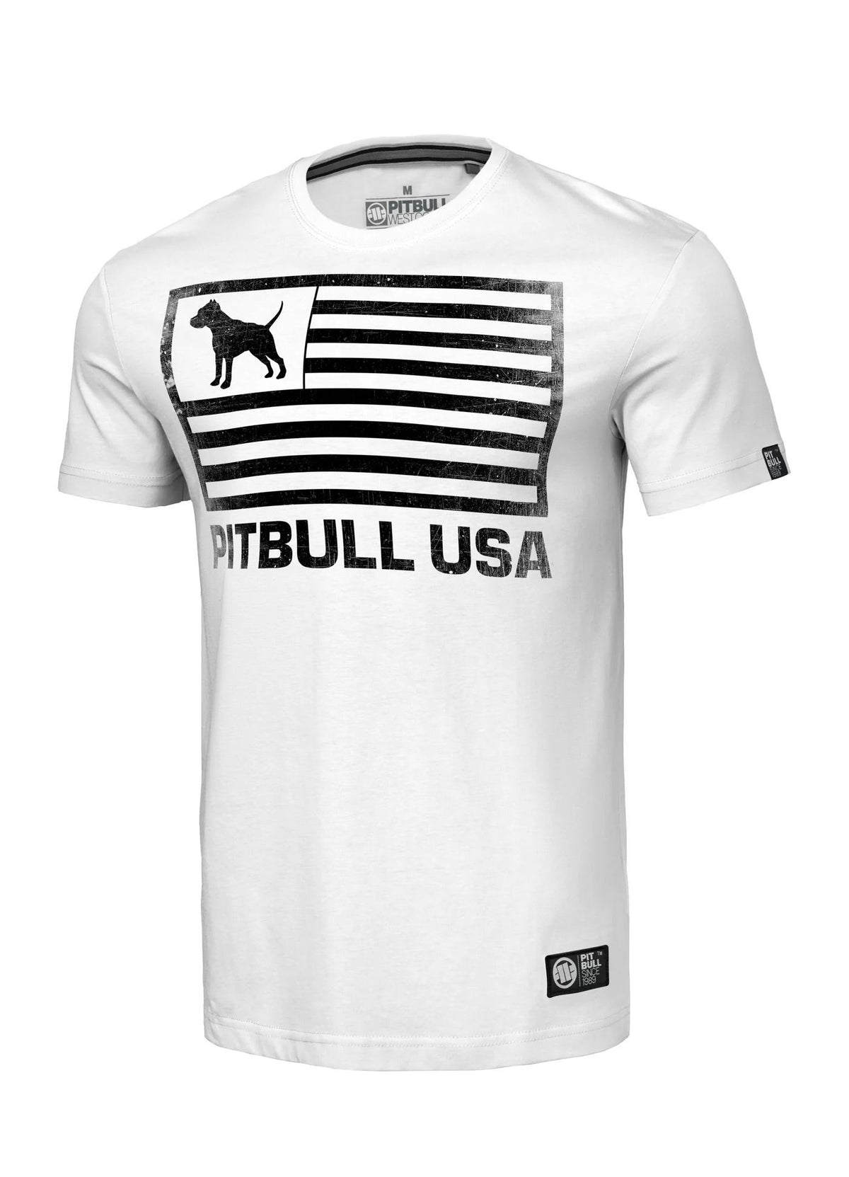 T-Shirt Pitbull USA - White