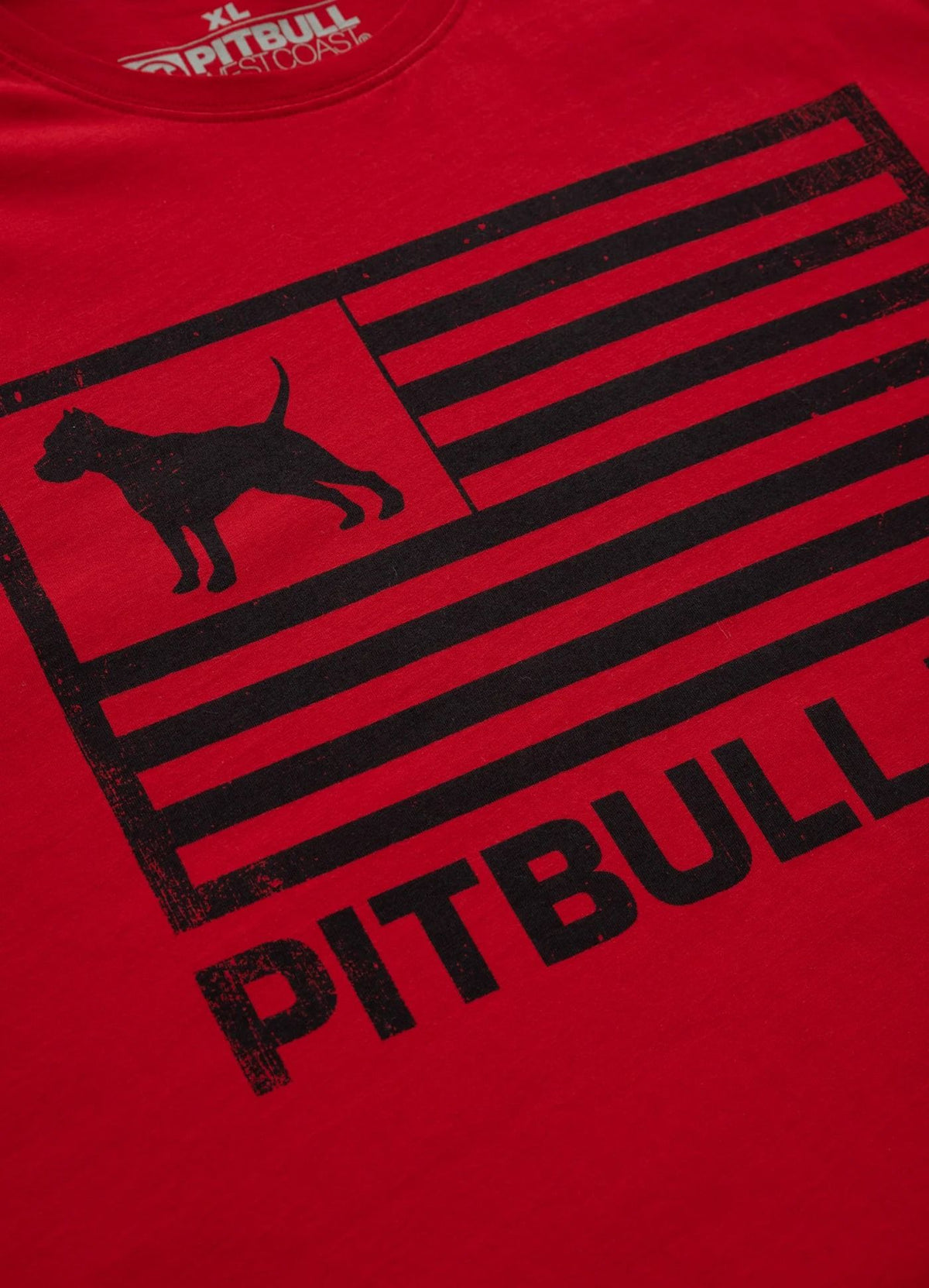 T-Shirt Pitbull USA - Red